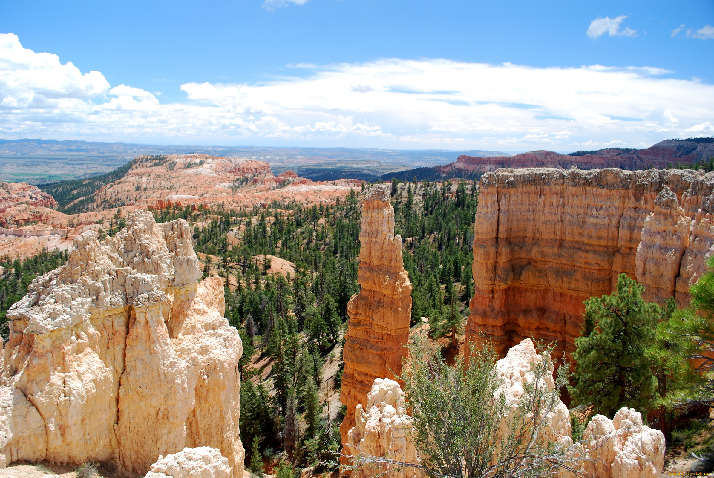 природа, горы, bryce, canyon, national, park, usa, utah