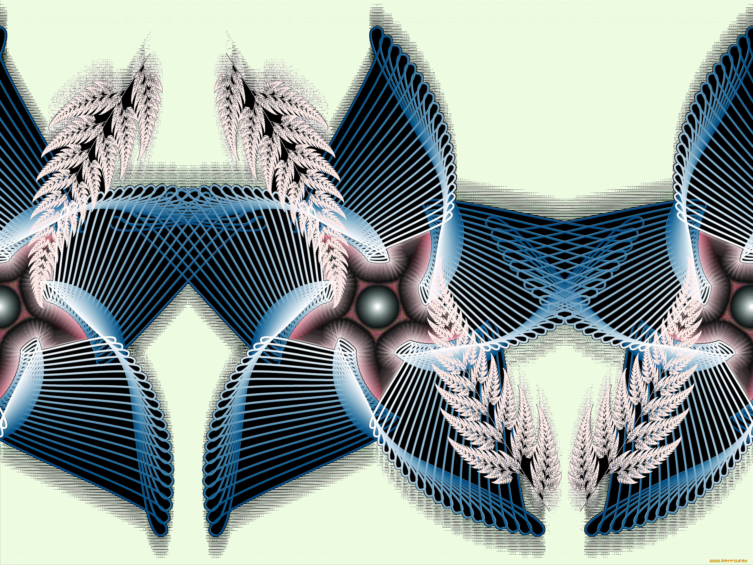 3д, графика, fractal, фракталы, узор, цвета