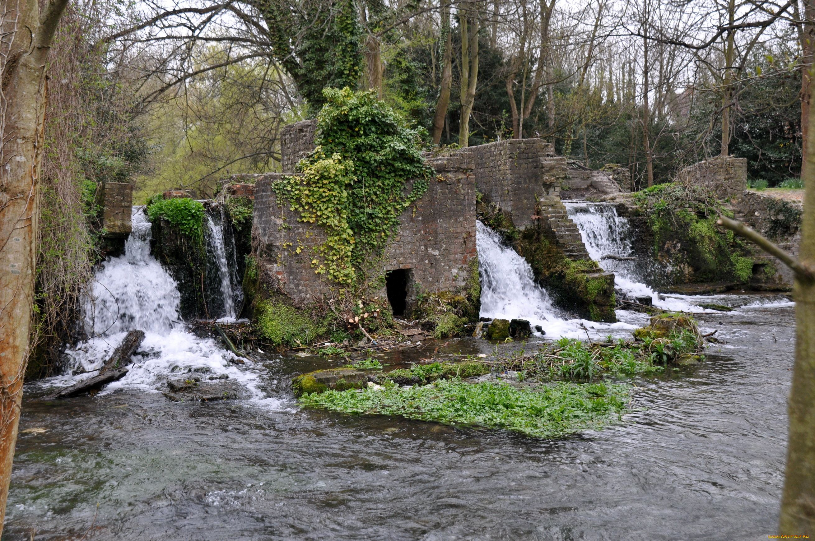 природа, водопады, дувр, великобритания
