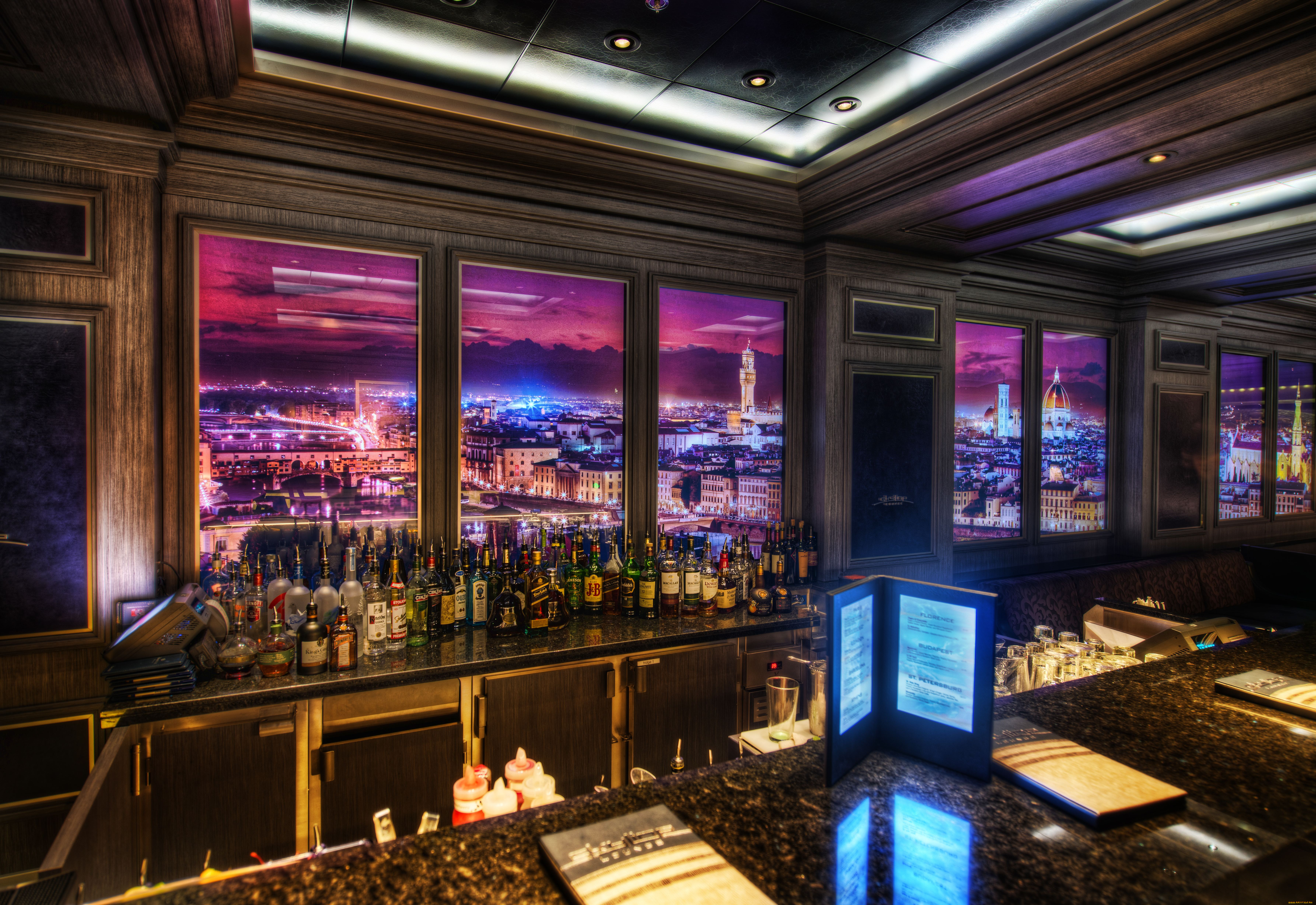 интерьер, кафе, рестораны, отели, бар, hdr