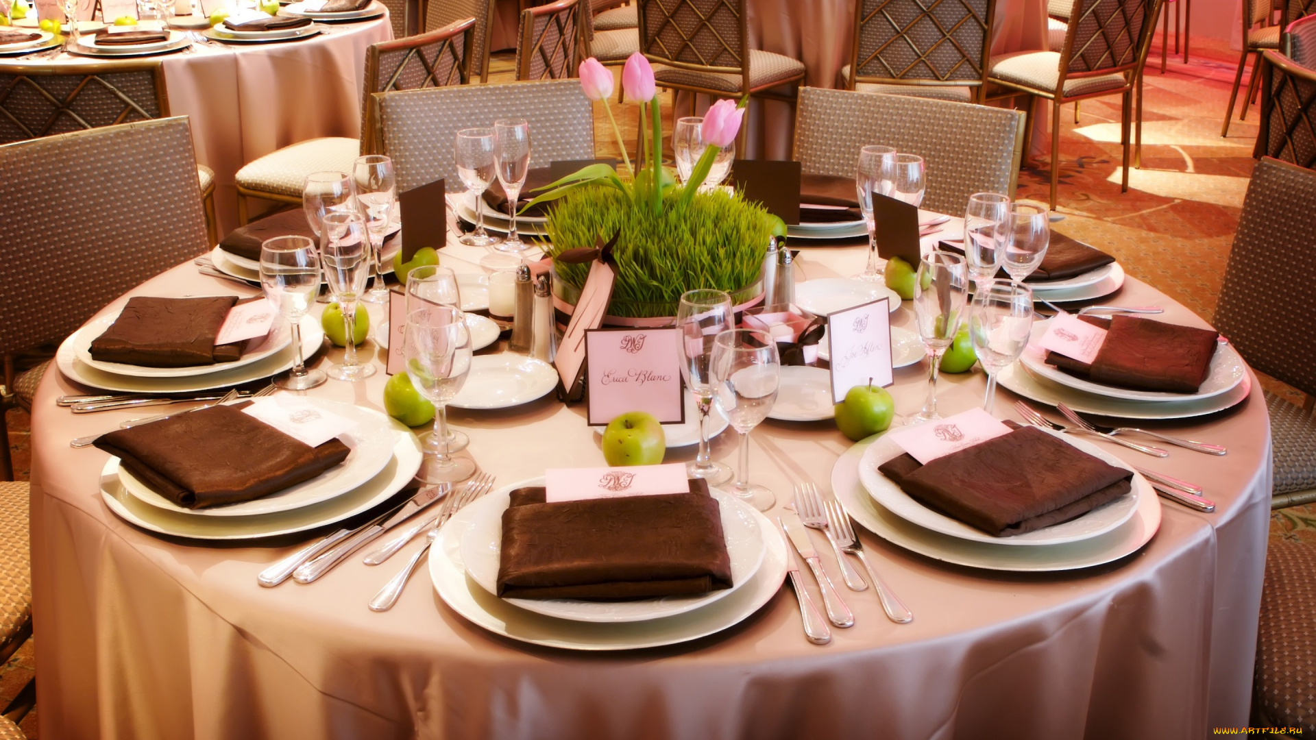 интерьер, декор, отделка, сервировка, букет, приборы, салфетки