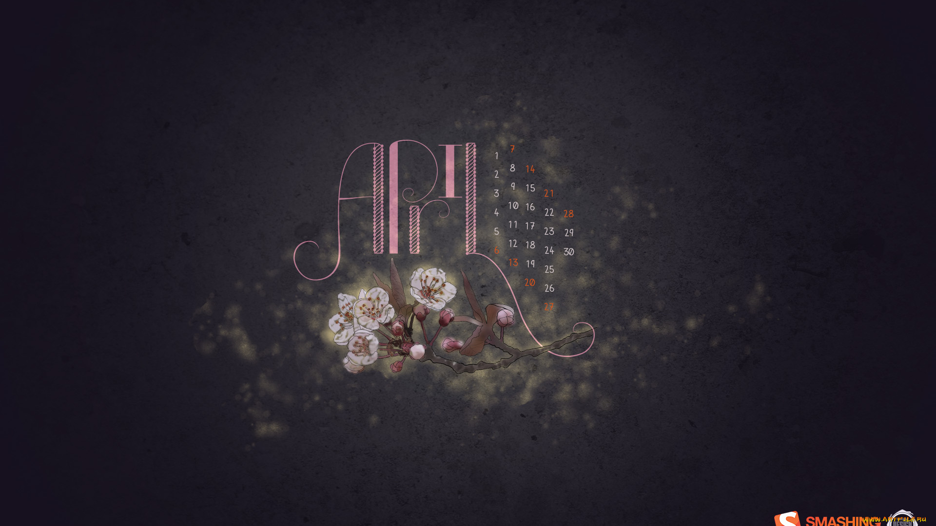 календари, рисованные, векторная, графика, ветка