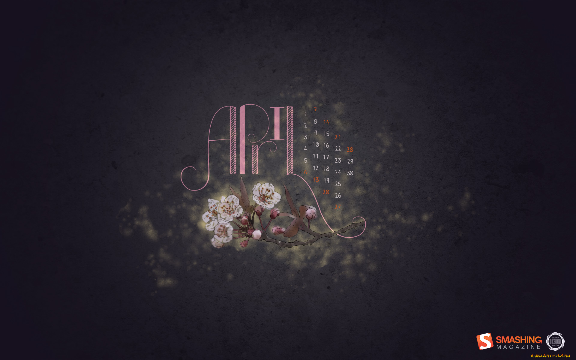 календари, рисованные, векторная, графика, ветка