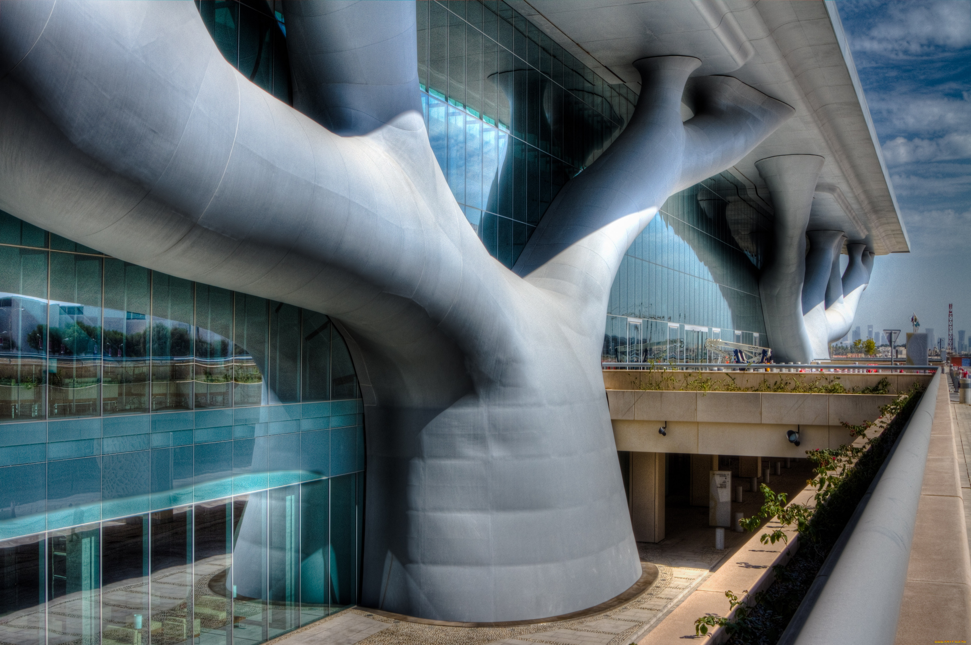 города, здания, дома, катар, al, rayyan, qatar