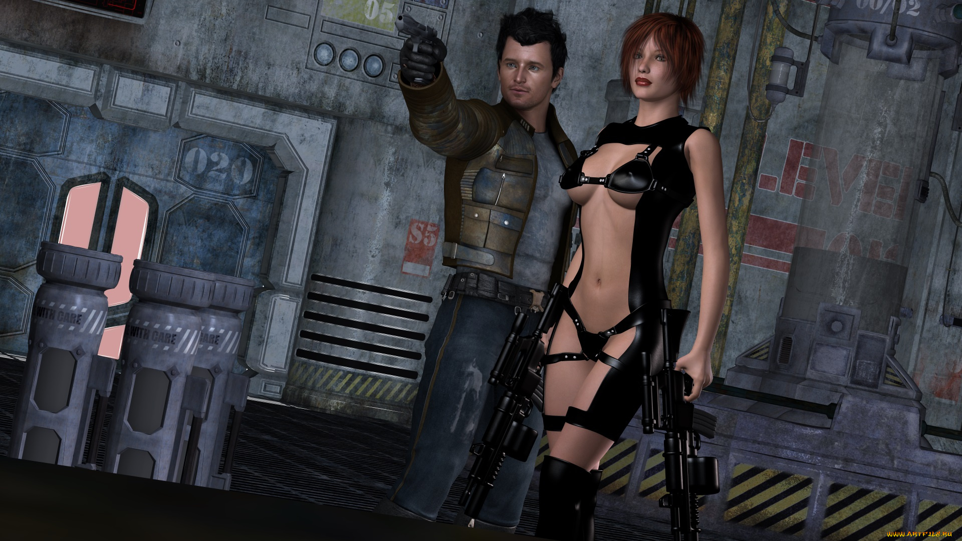 3д, графика, fantasy, , фантазия, девушка, мужчина