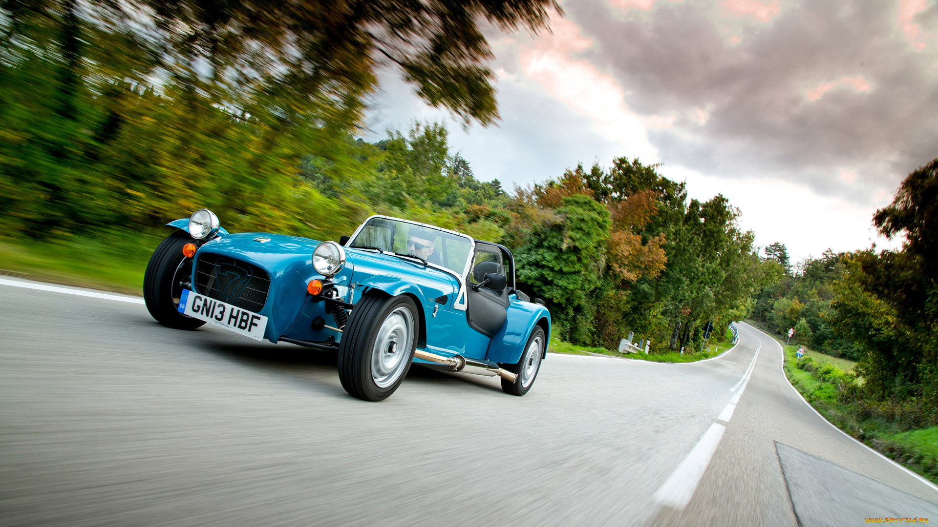 caterham, seven, 160, автомобили, caterham, лес, шоссе, спорткар