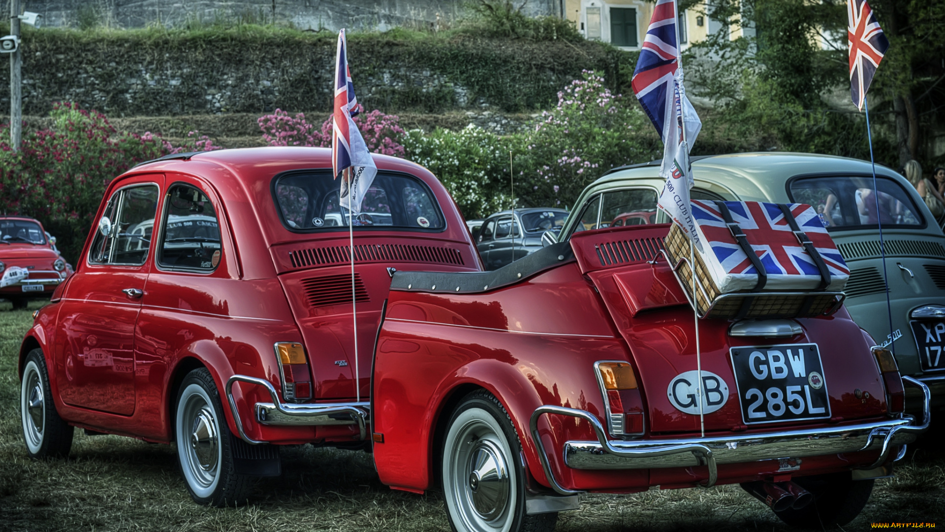 fiat, 500, автомобили, выставки, и, уличные, фото, италия, малолитражка