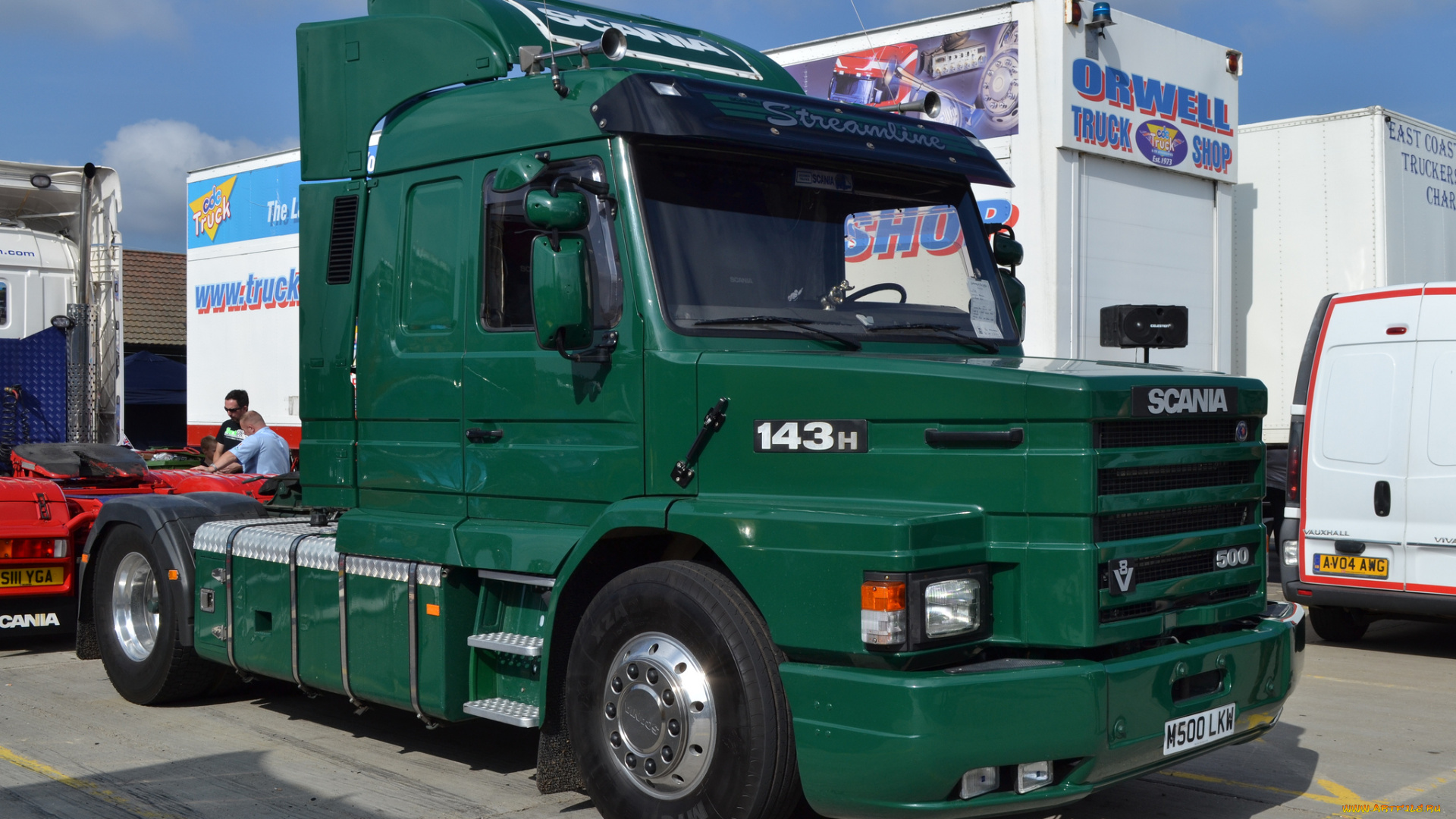 scania, 143h-500, автомобили, scania, , выставка, улица, тяжёлый, грузовик, седельный, тягач