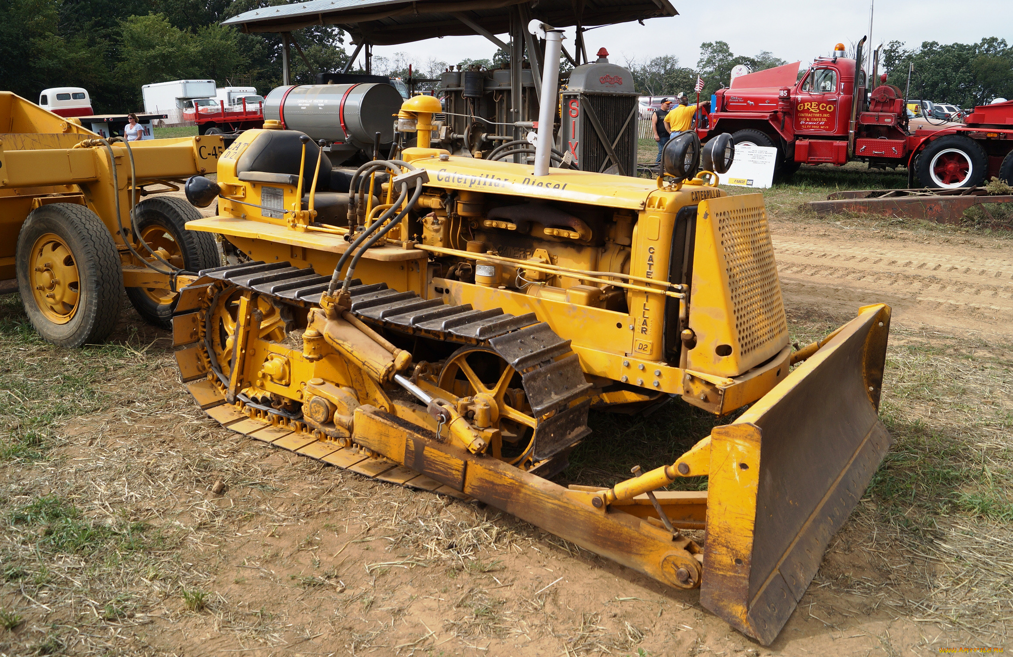 caterpillar, d2, diesel, bulldozer, техника, бульдозеры, на, гусенецах, ковш, гусеницы, бульдозер