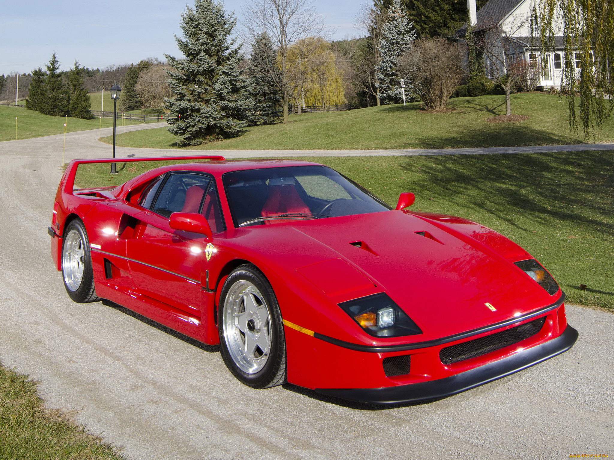 1987, ferrari, f40, автомобили, ferrari, красный, ретро