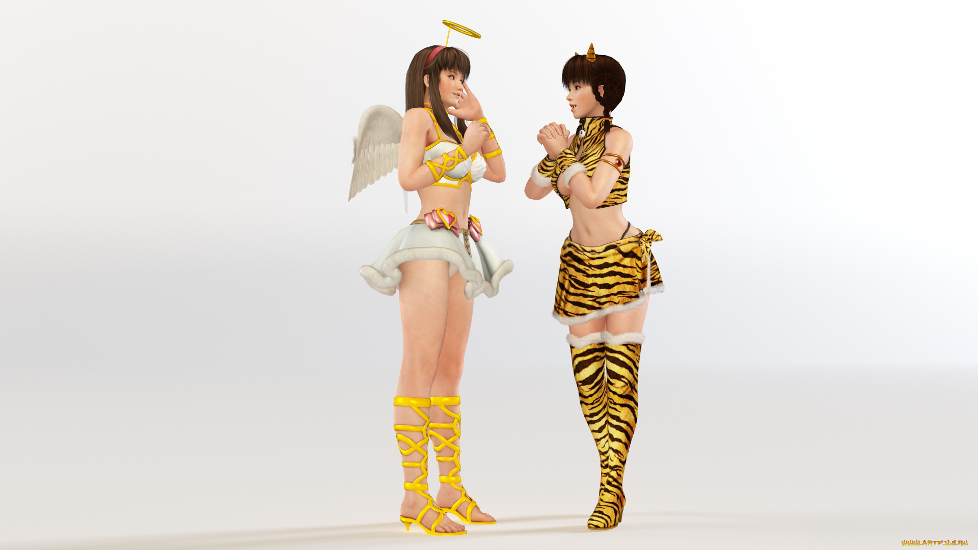 3д, графика, аниме, , anime, ангел, фон, взгляд, девушка