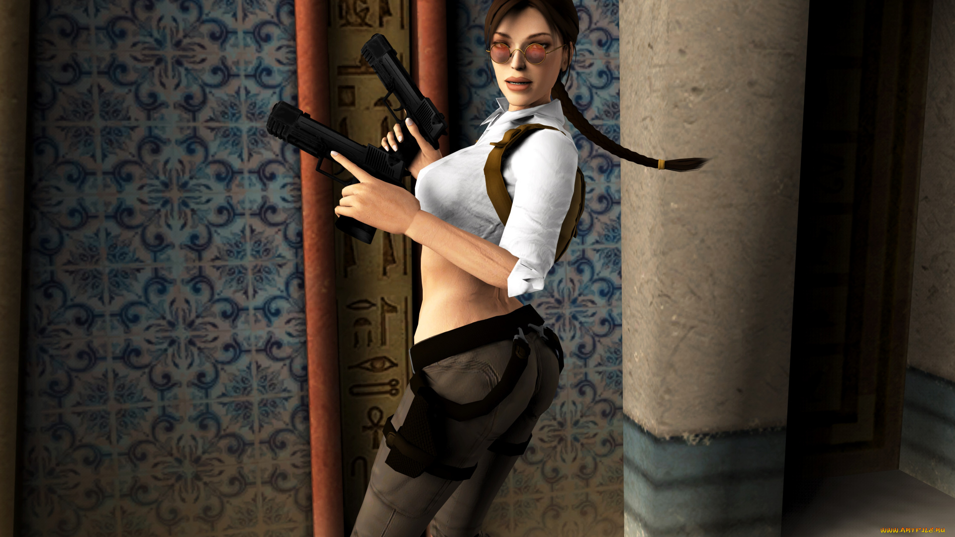 3д, графика, фантазия, , fantasy, оружие, фон, взгляд, девушка