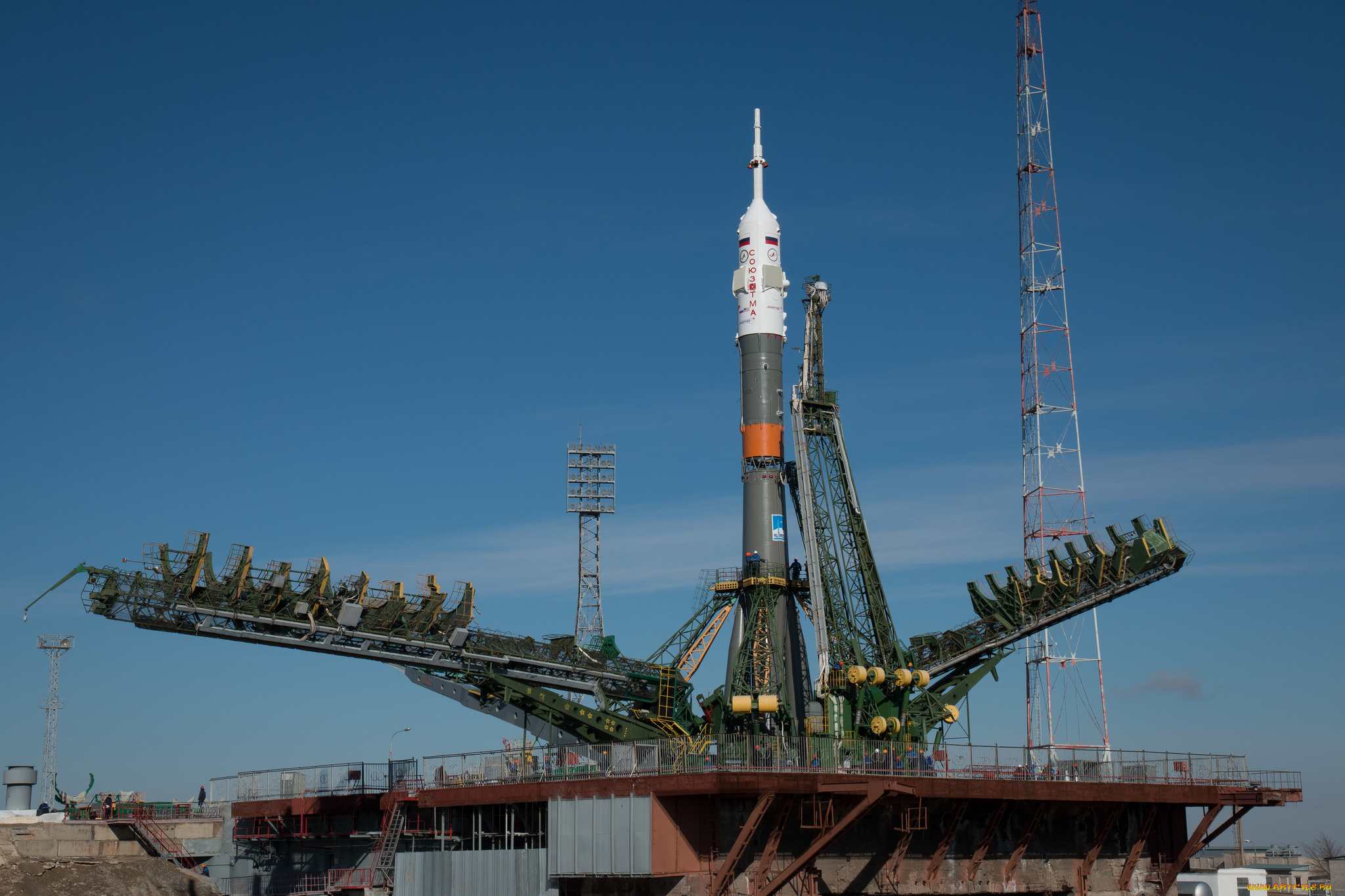 soyuz, tma-16m, космос, космодромы, стартовые, площадки, ракетоноситель, космодром