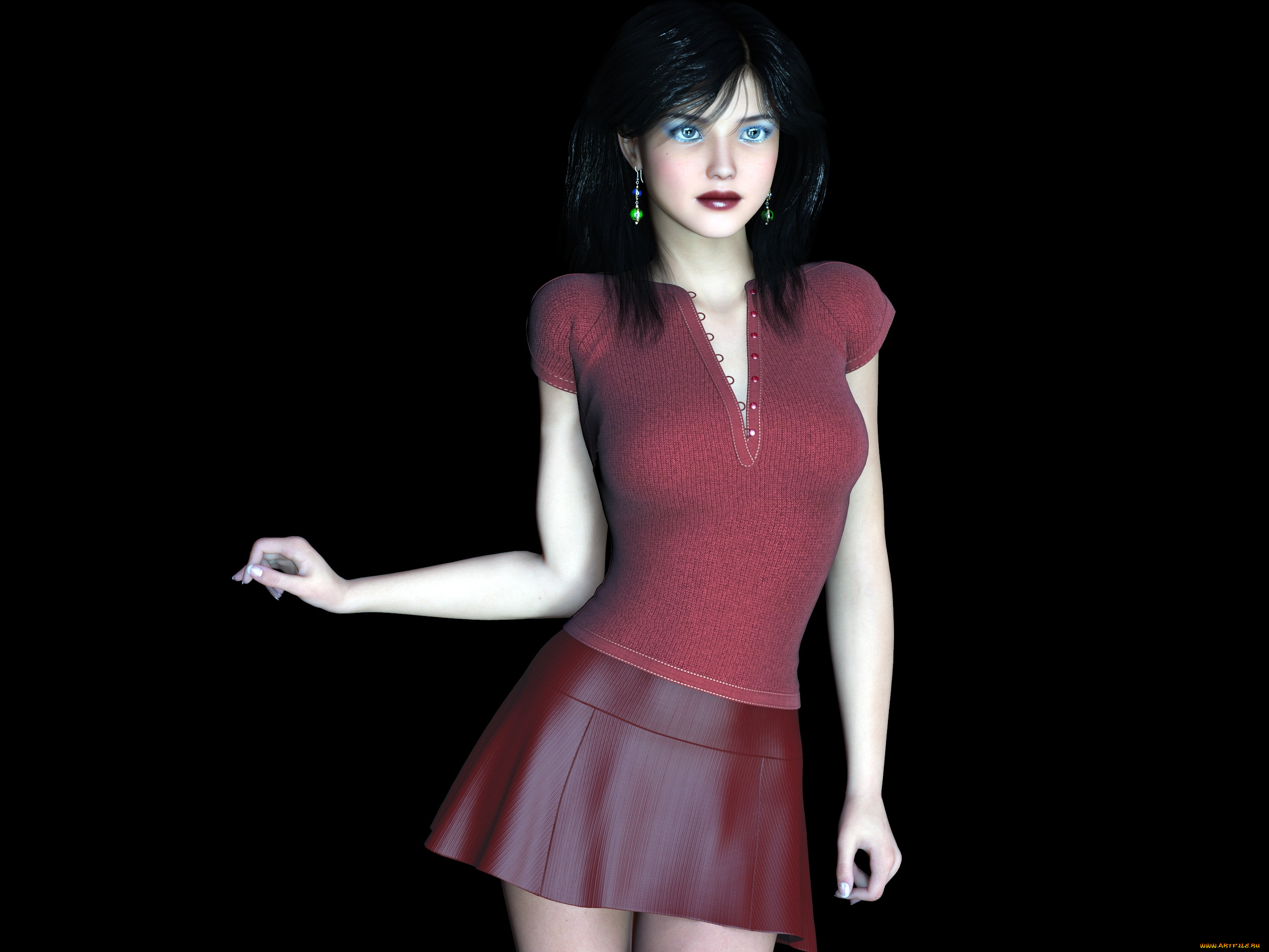 3д, графика, люди, , people, фон, взгляд, девушка