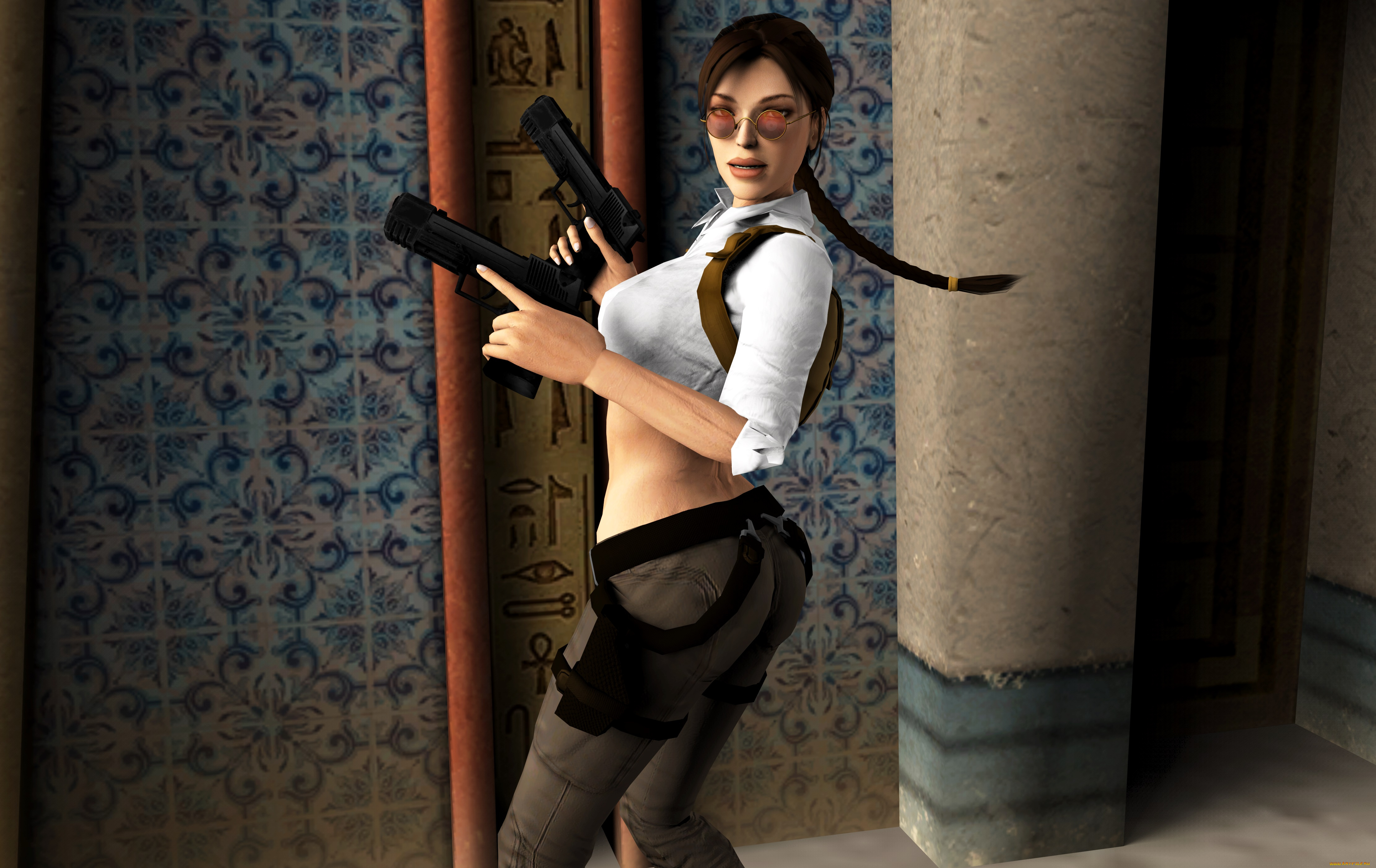 3д, графика, фантазия, , fantasy, оружие, фон, взгляд, девушка