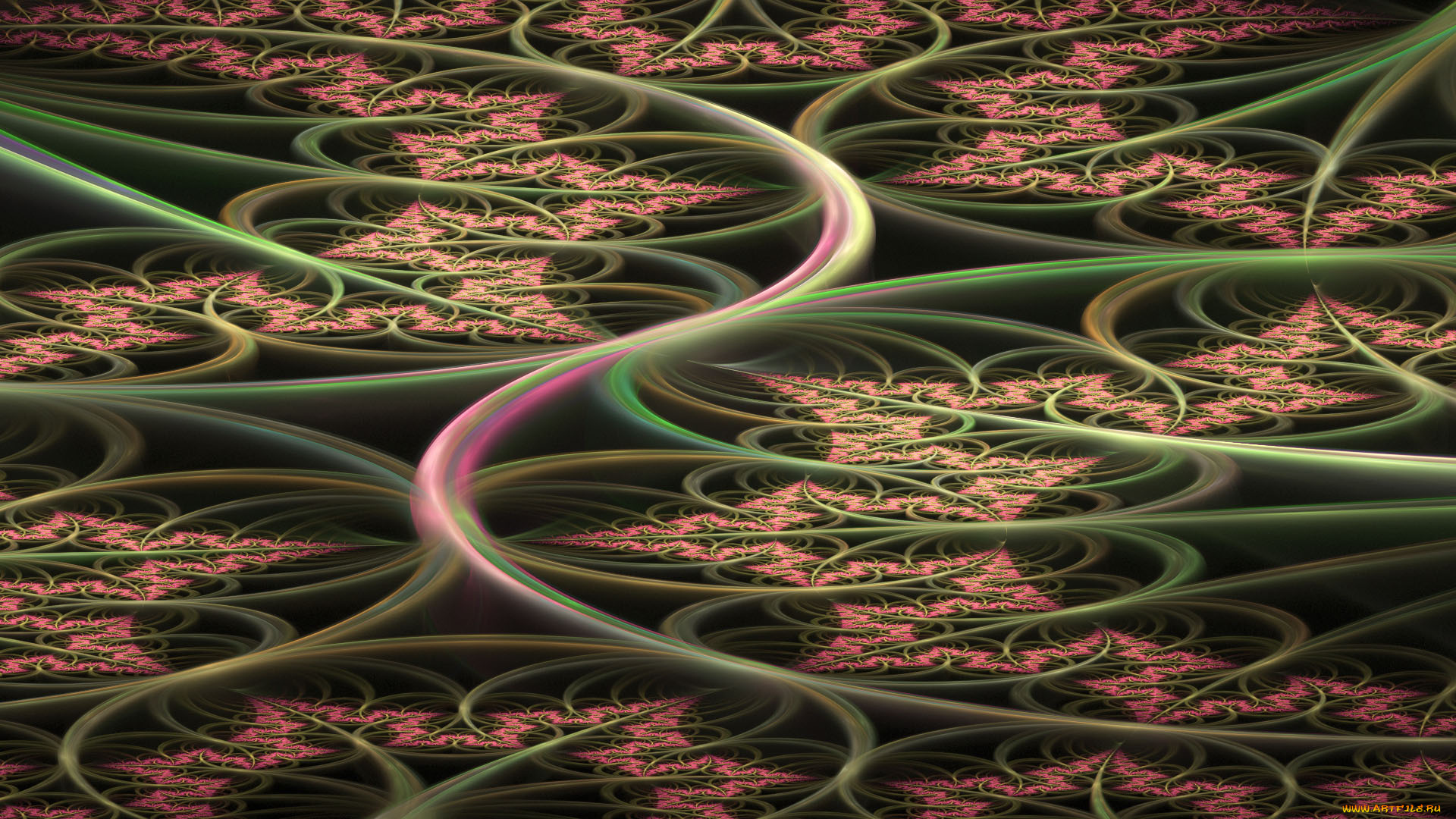 3д, графика, фракталы, , fractal, узор, фон, цвета