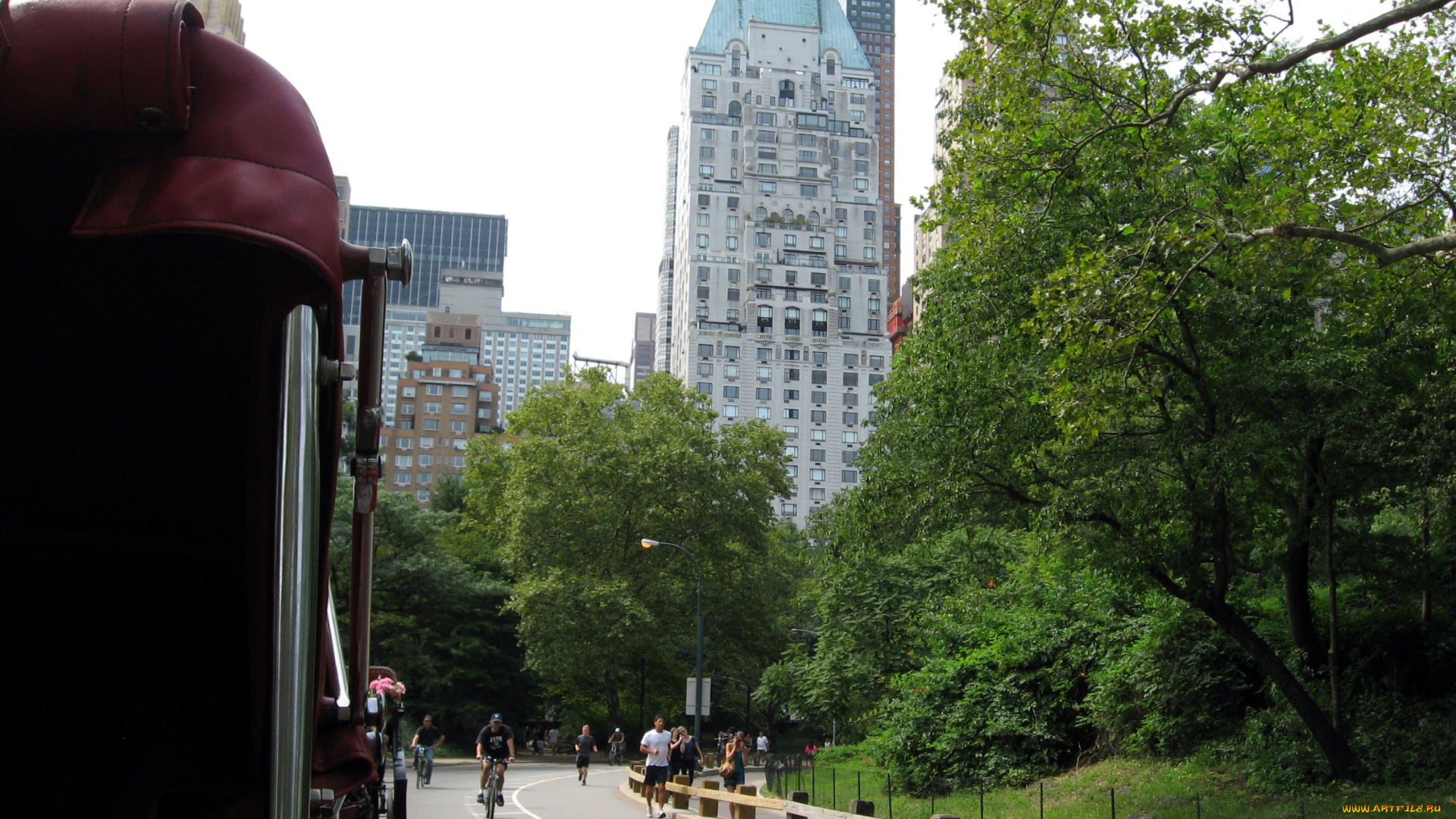 города, нью-йорк, , сша, бегуны, улица