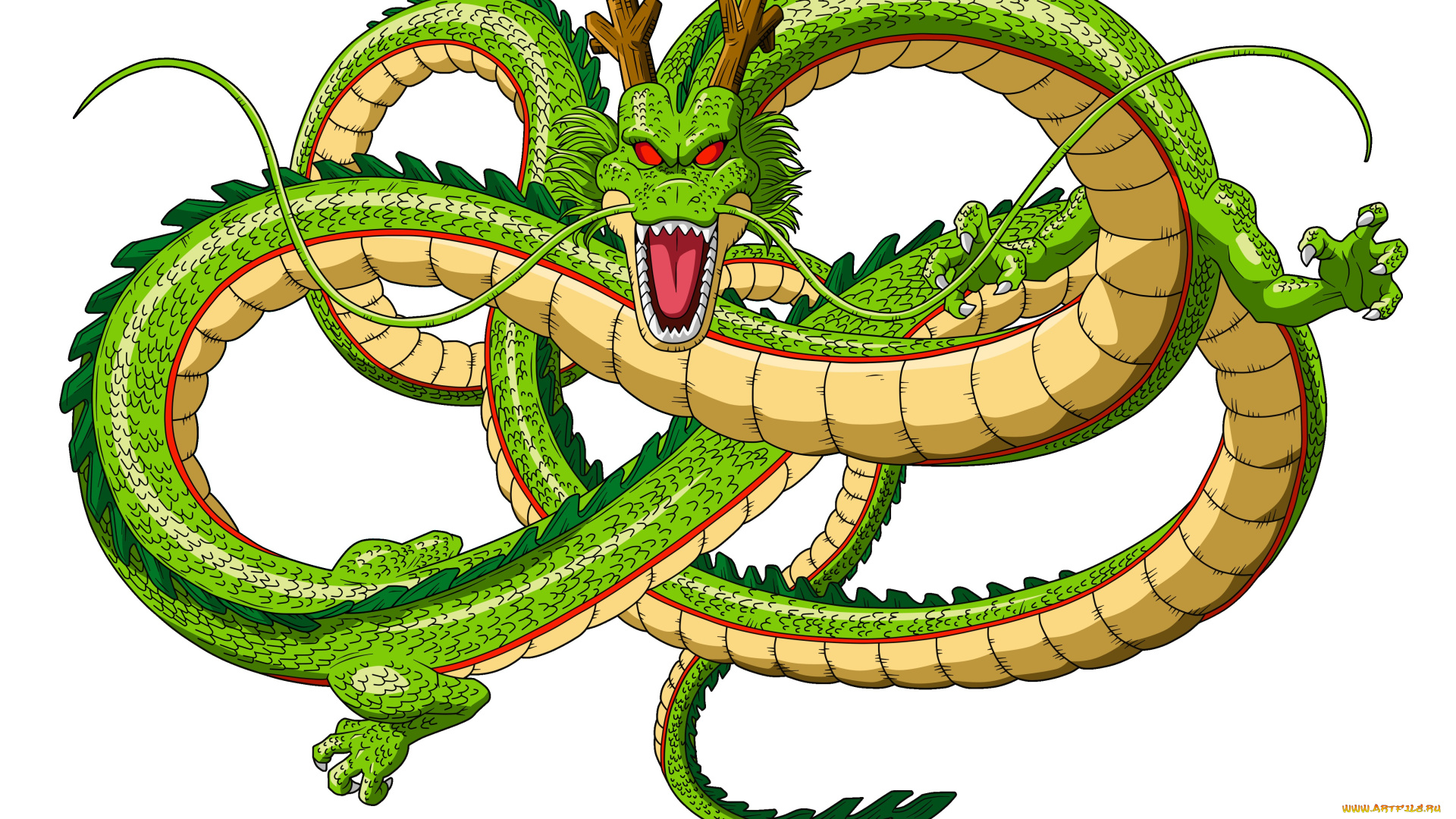 рисованное, минимализм, зеленый, дракон