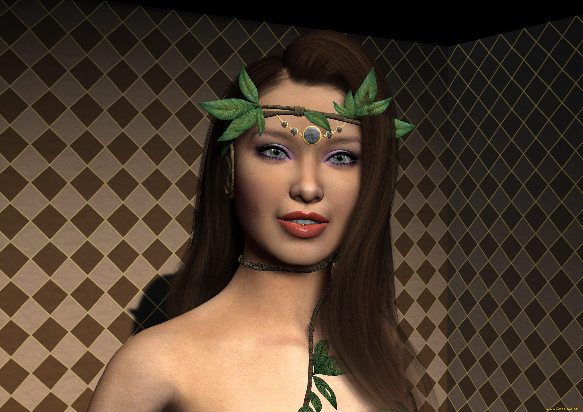 3д, графика, портрет, , portraits, фон, взгляд, девушка