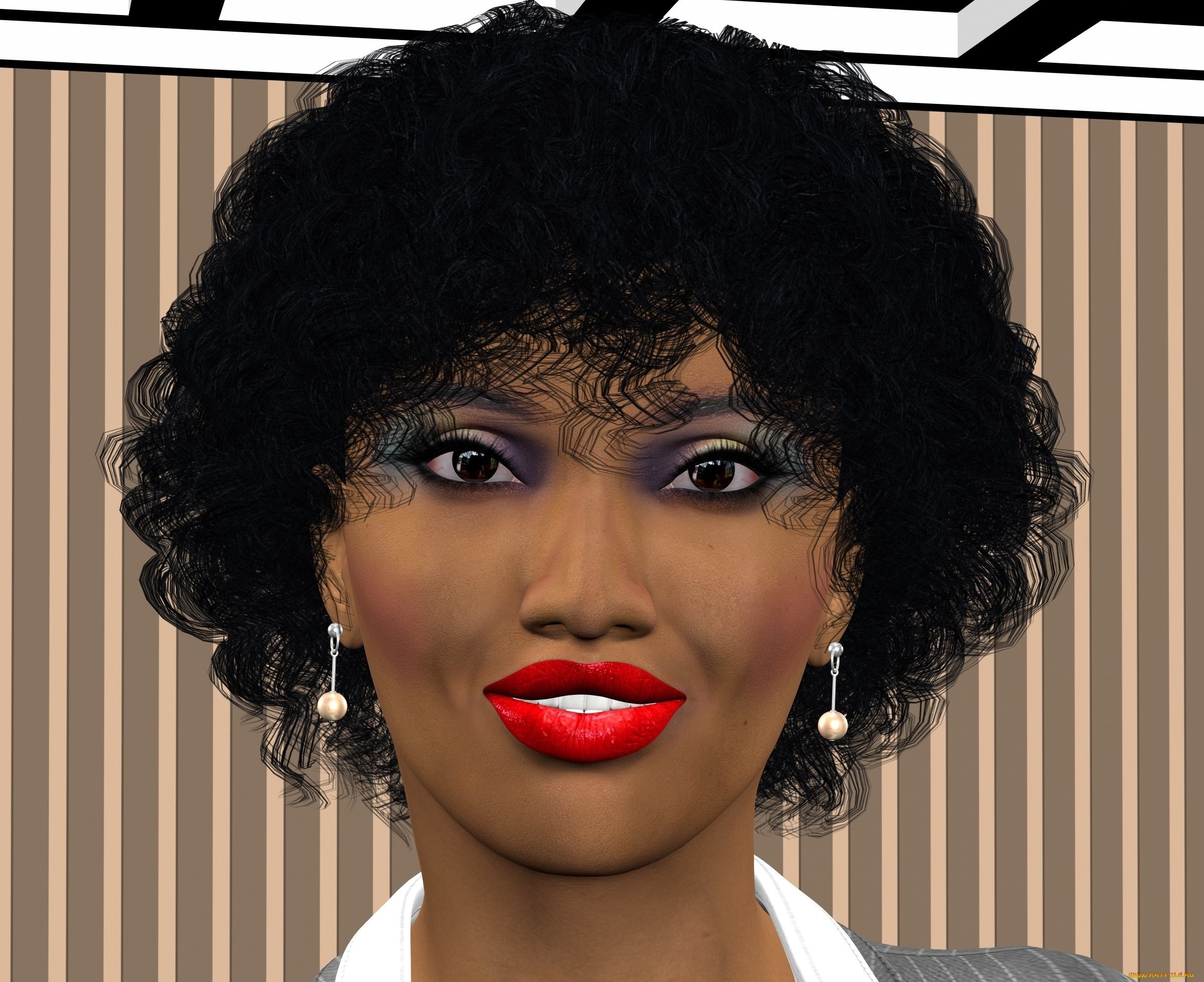 3д, графика, портрет, , portraits, девушка, взгляд, фон