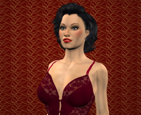 Картинка 3д+графика люди+ people фон взгляд девушка