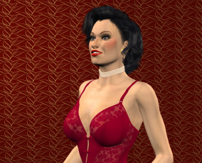 обоя 3д графика, люди , people, фон, взгляд, девушка