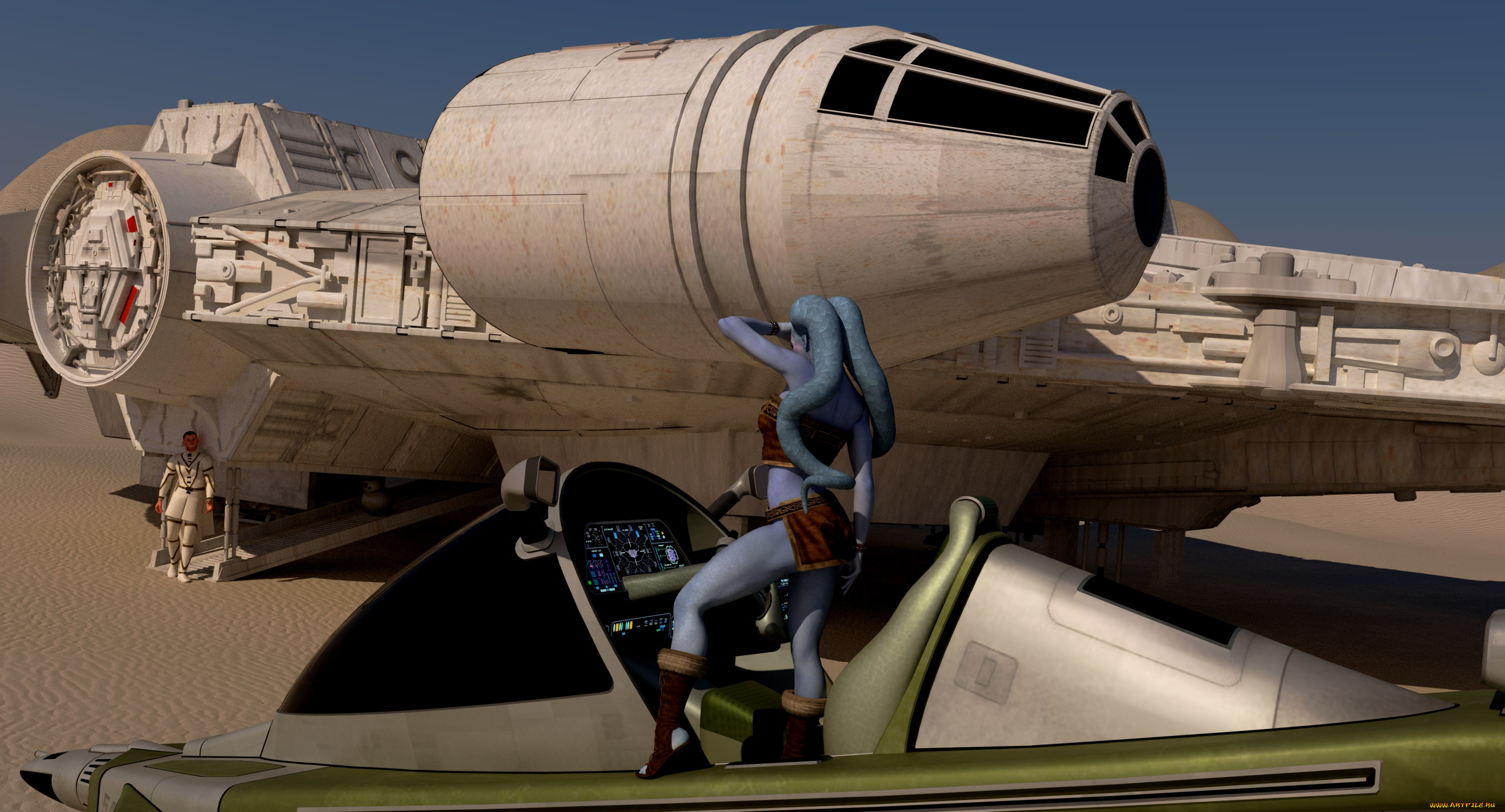 3д, графика, фантазия, , fantasy, космический, корабль, халк