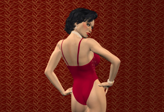 Картинка 3д+графика люди+ people девушка фон взгляд