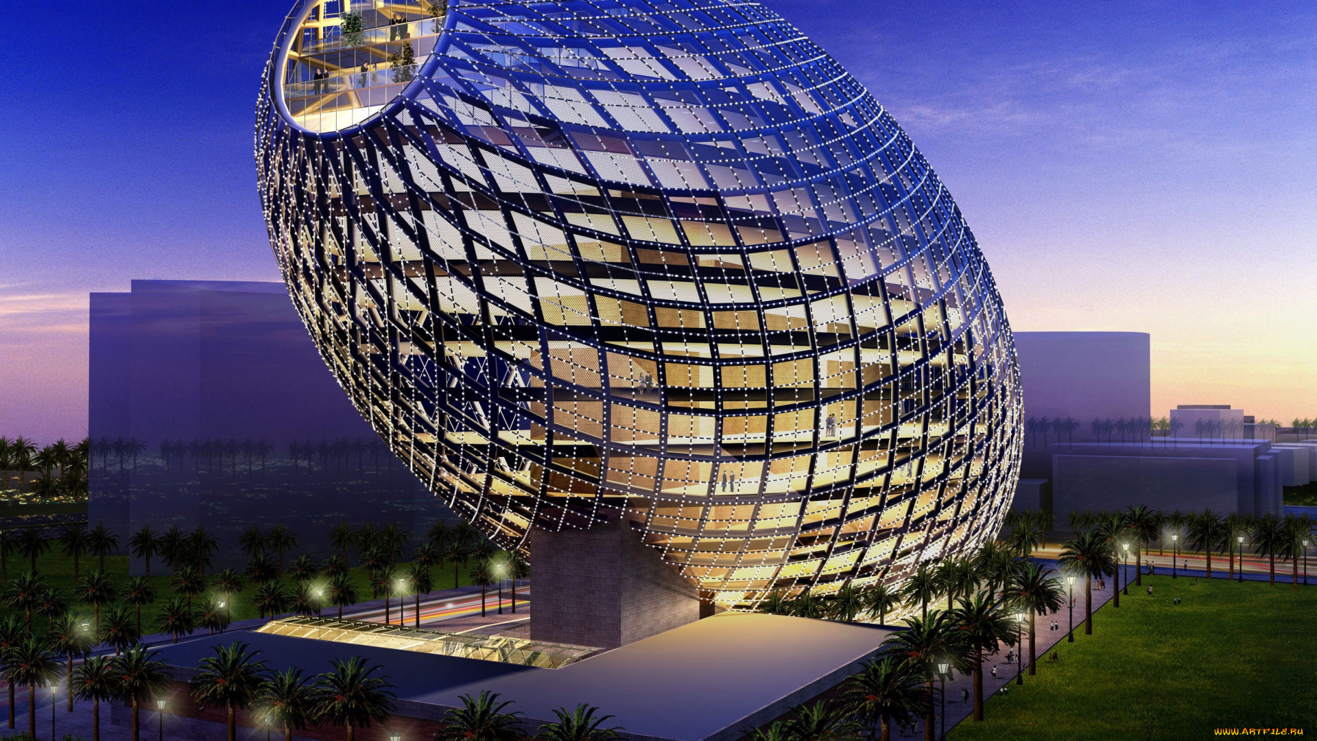 города, -, здания, , дома, индия, ультрасовременное, здание-яйцо, cybertecture, egg, в, мумбае