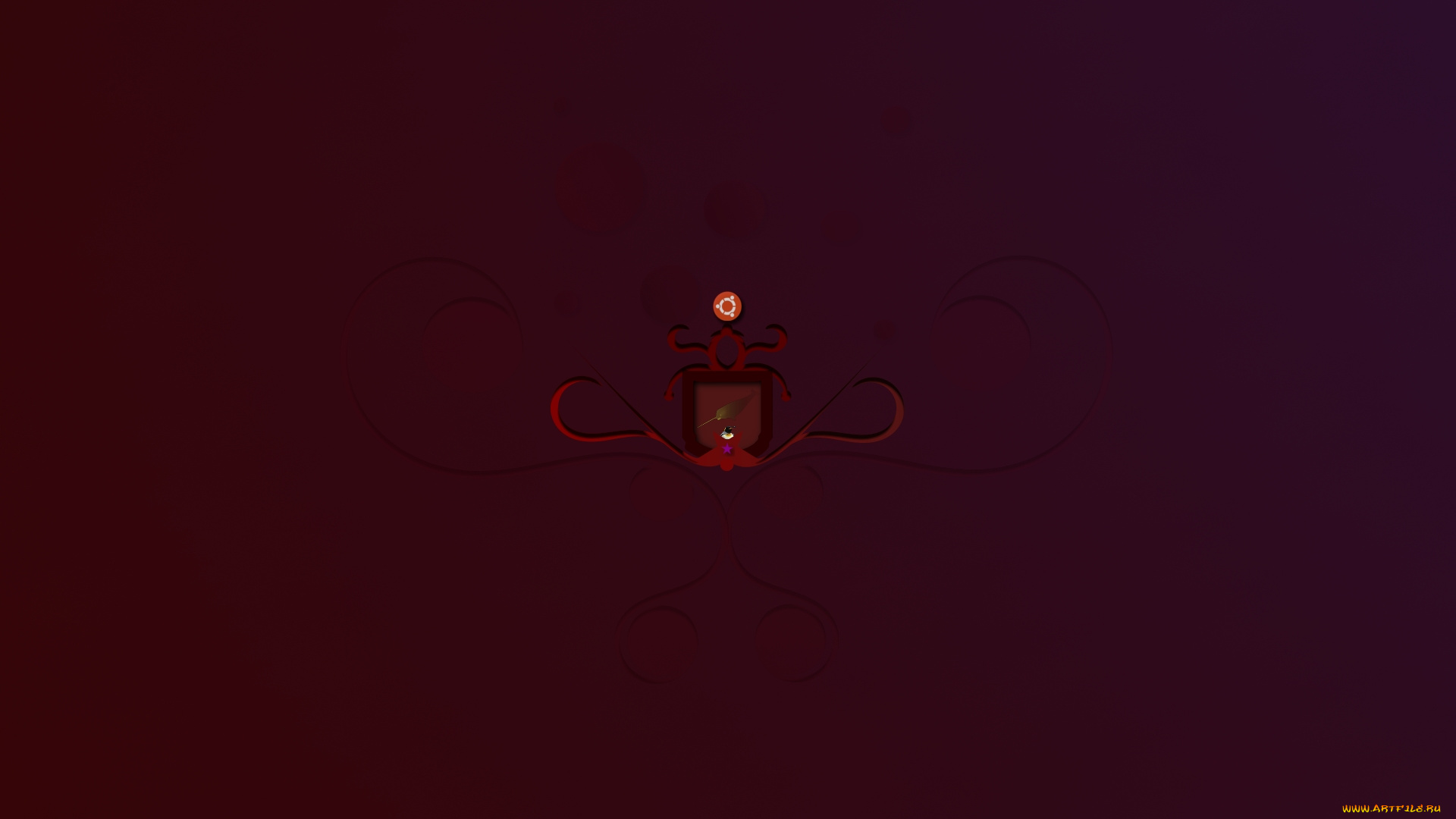 компьютеры, ubuntu, linux, фон, логотип