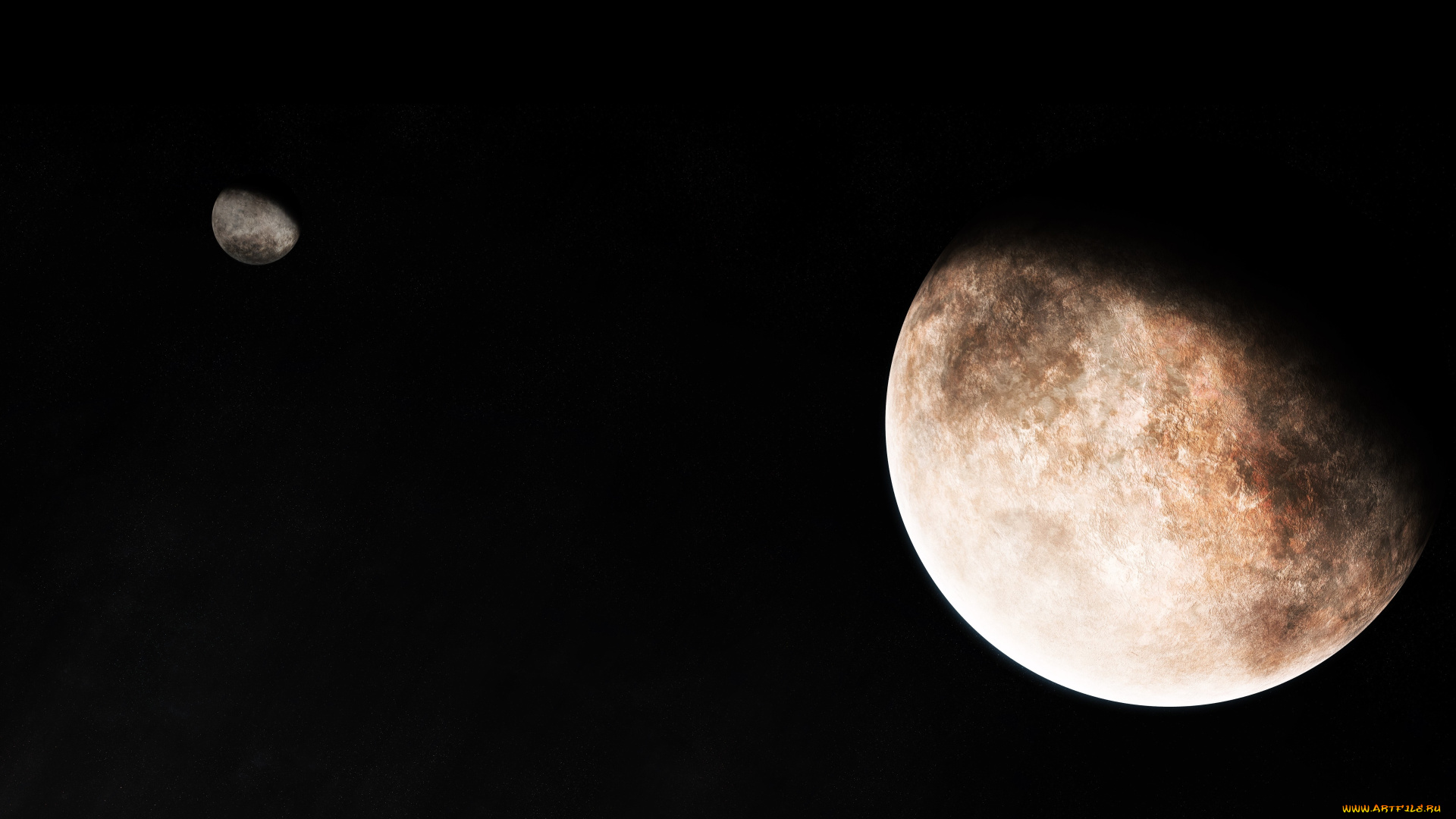 космос, арт, планеты, вселенная, звезды, галактика