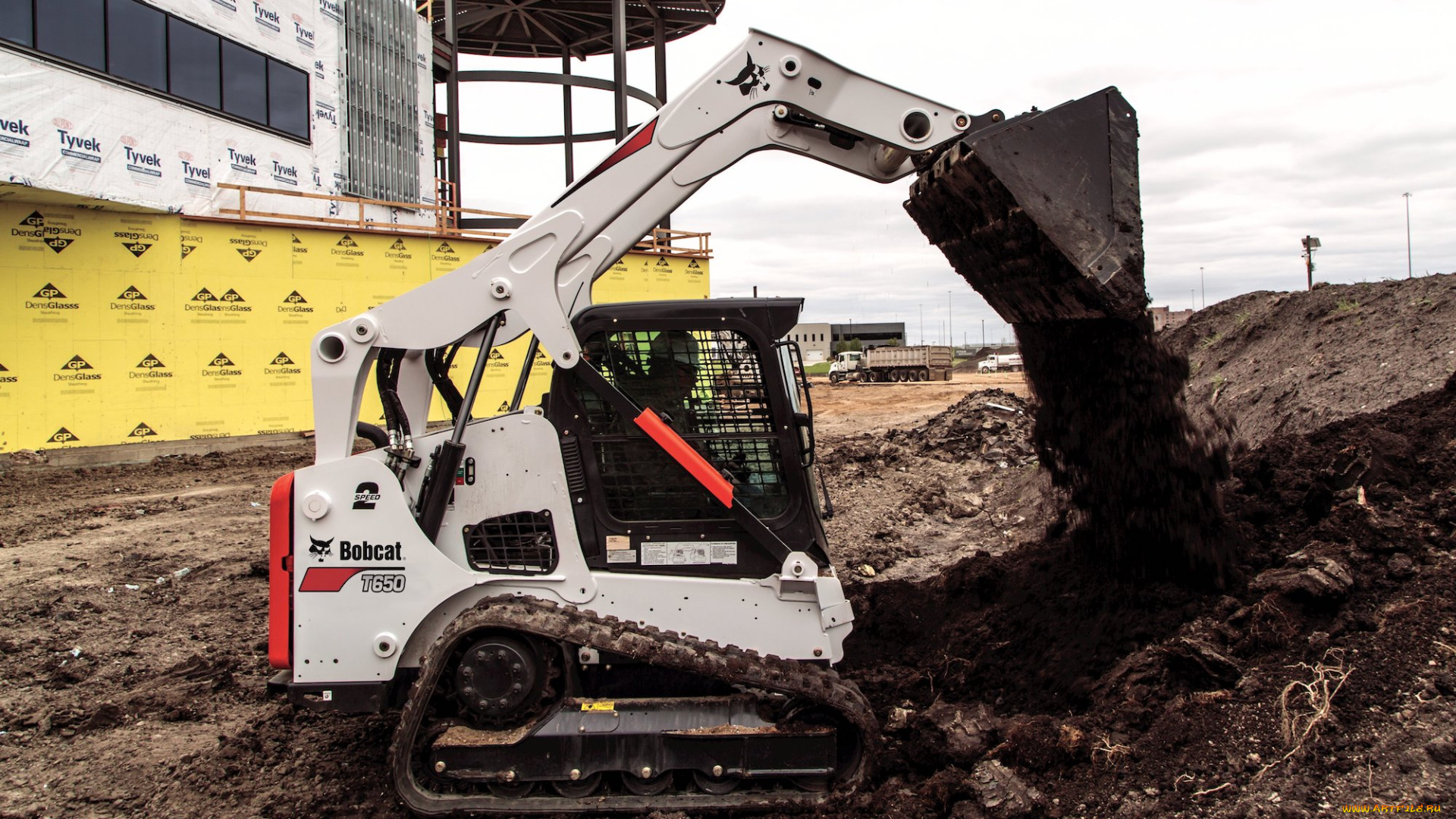 техника, фронтальные, погрузчики, bobcat