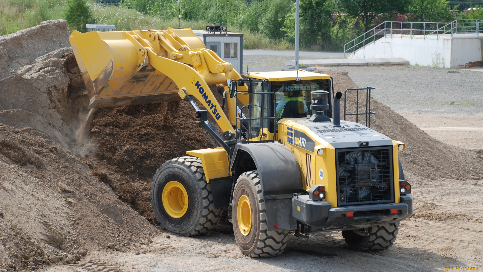 техника, фронтальные, погрузчики, komatsu