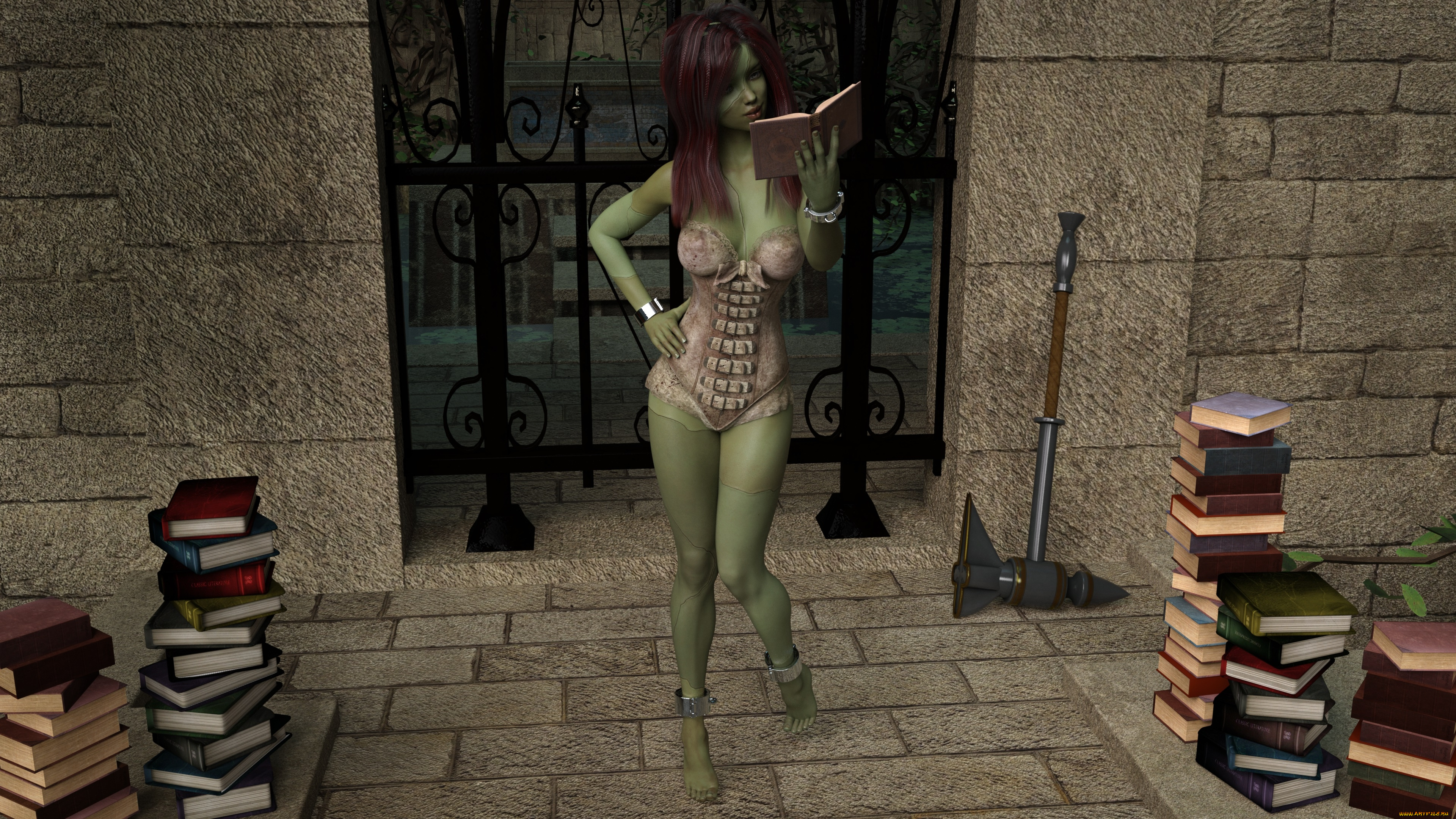 3д, графика, существа, , creatures, халк, взгляд, фон