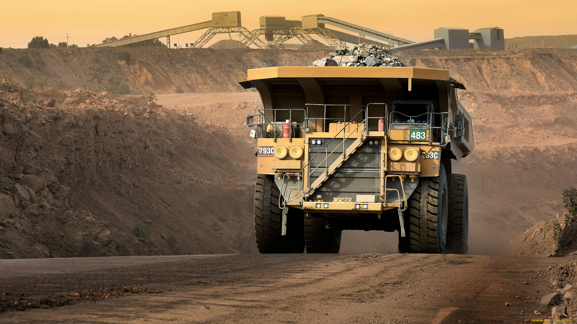 caterpillar, 793d, техника, строительная, техника, caterpillar, 793d, tipper, quarry, mining, dump, truck, карьерный, самосвал, cat