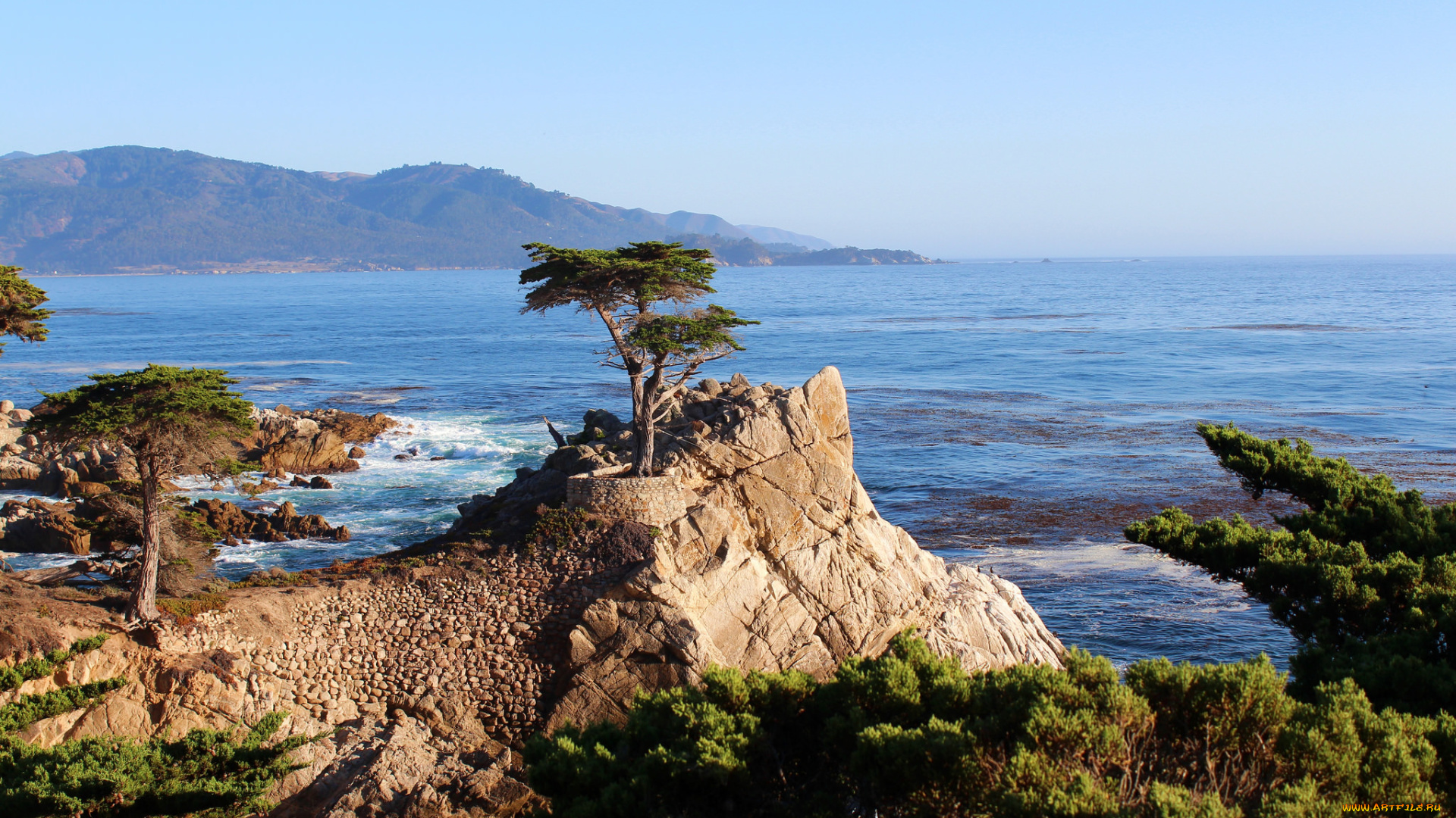 природа, побережье, простор