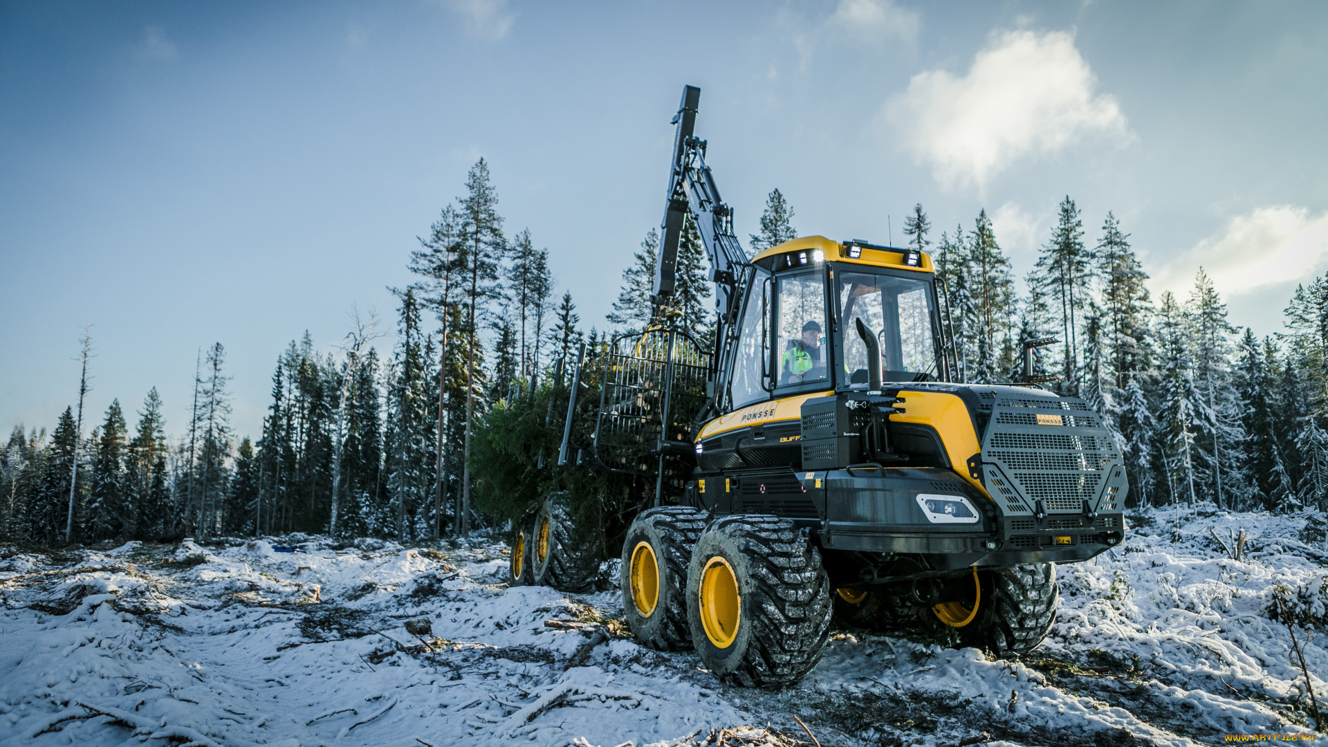 техника, лесоповалочная, техника, buffalo