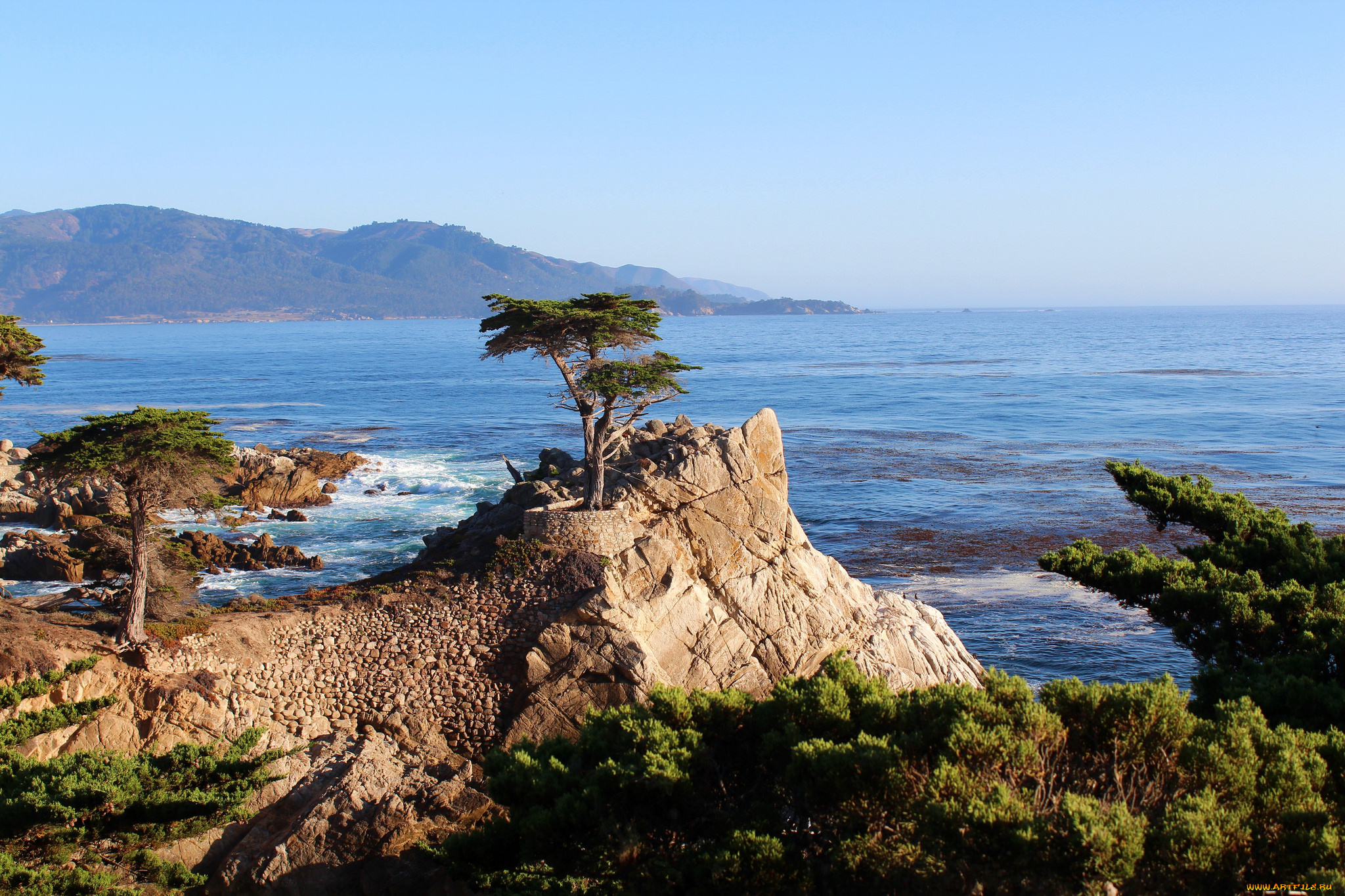 природа, побережье, простор