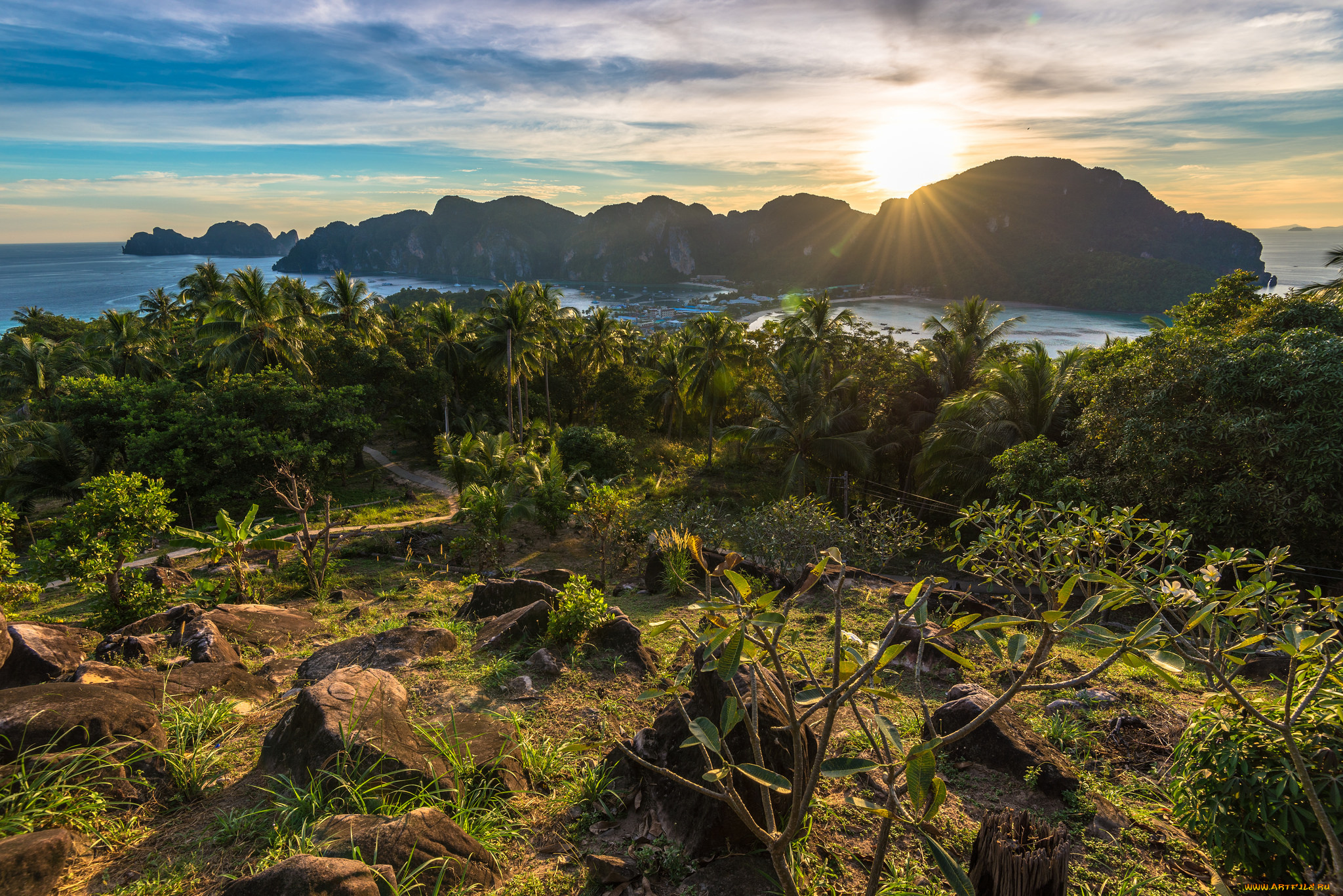 природа, побережье, простор