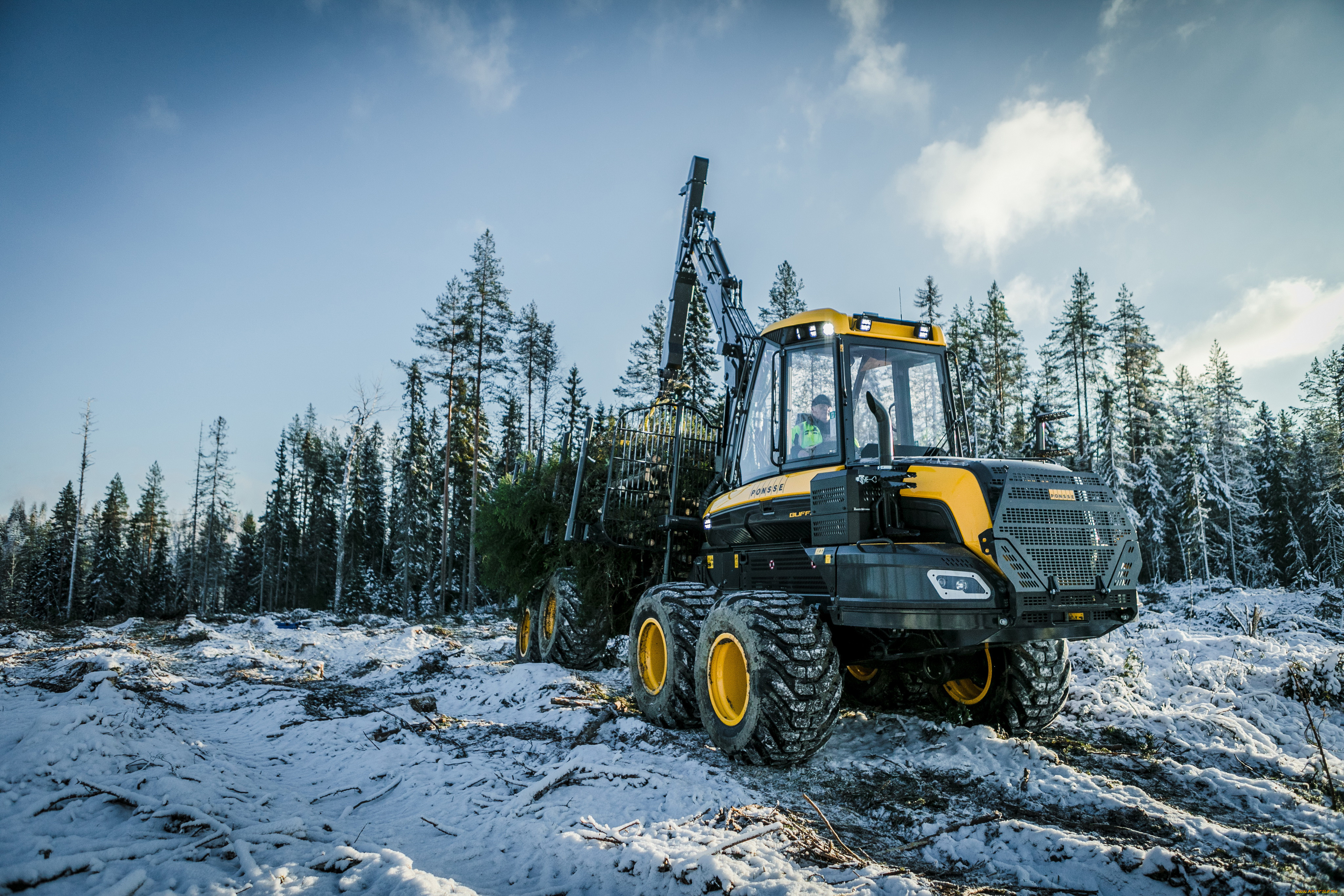 техника, лесоповалочная, техника, buffalo