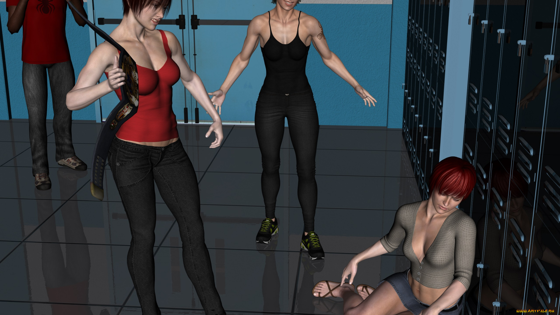 3д, графика, люди, , people, фон, взгляд, девушки