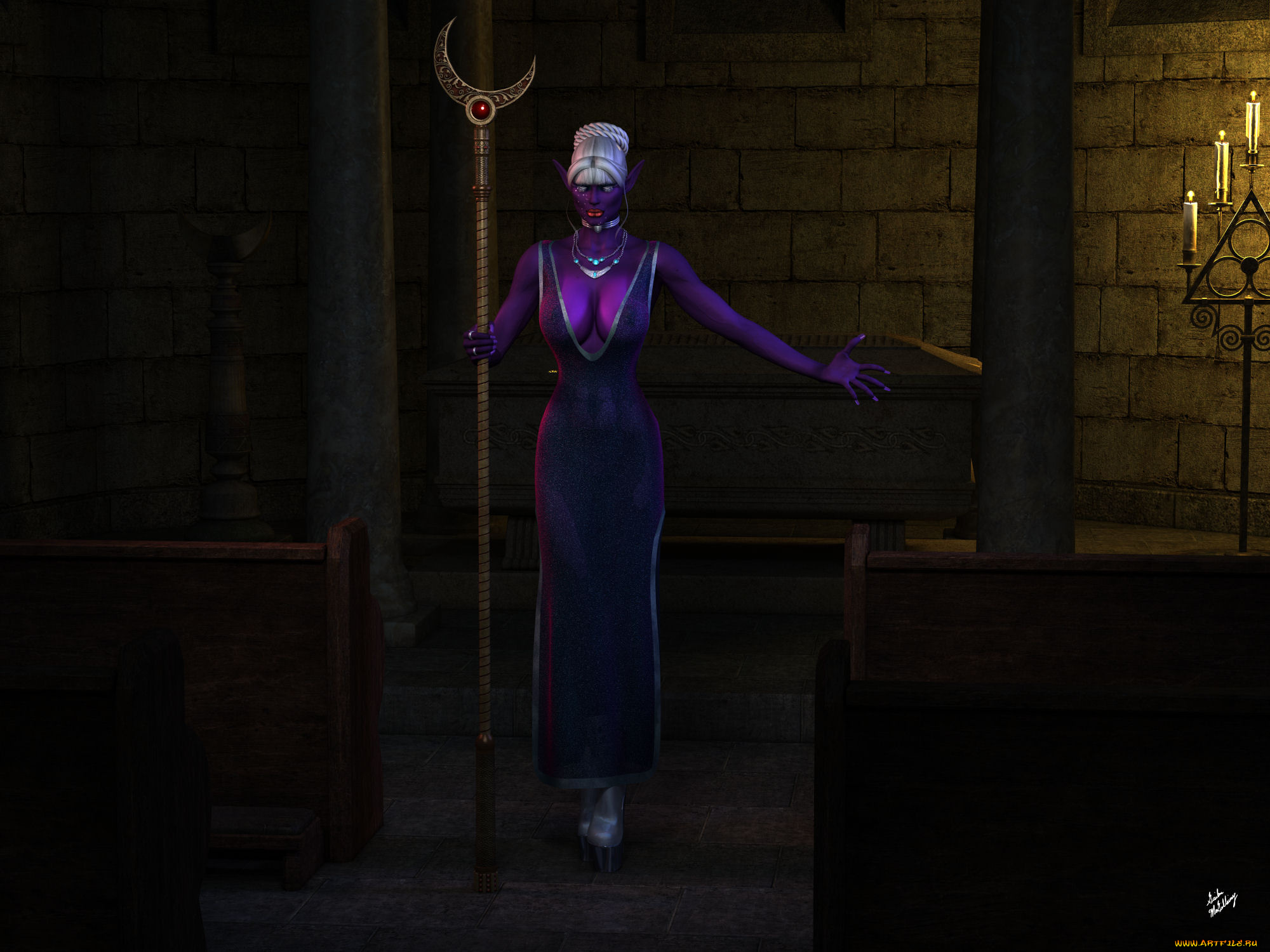 3д, графика, эльфы, , elves, фон, эльфийка, взгляд