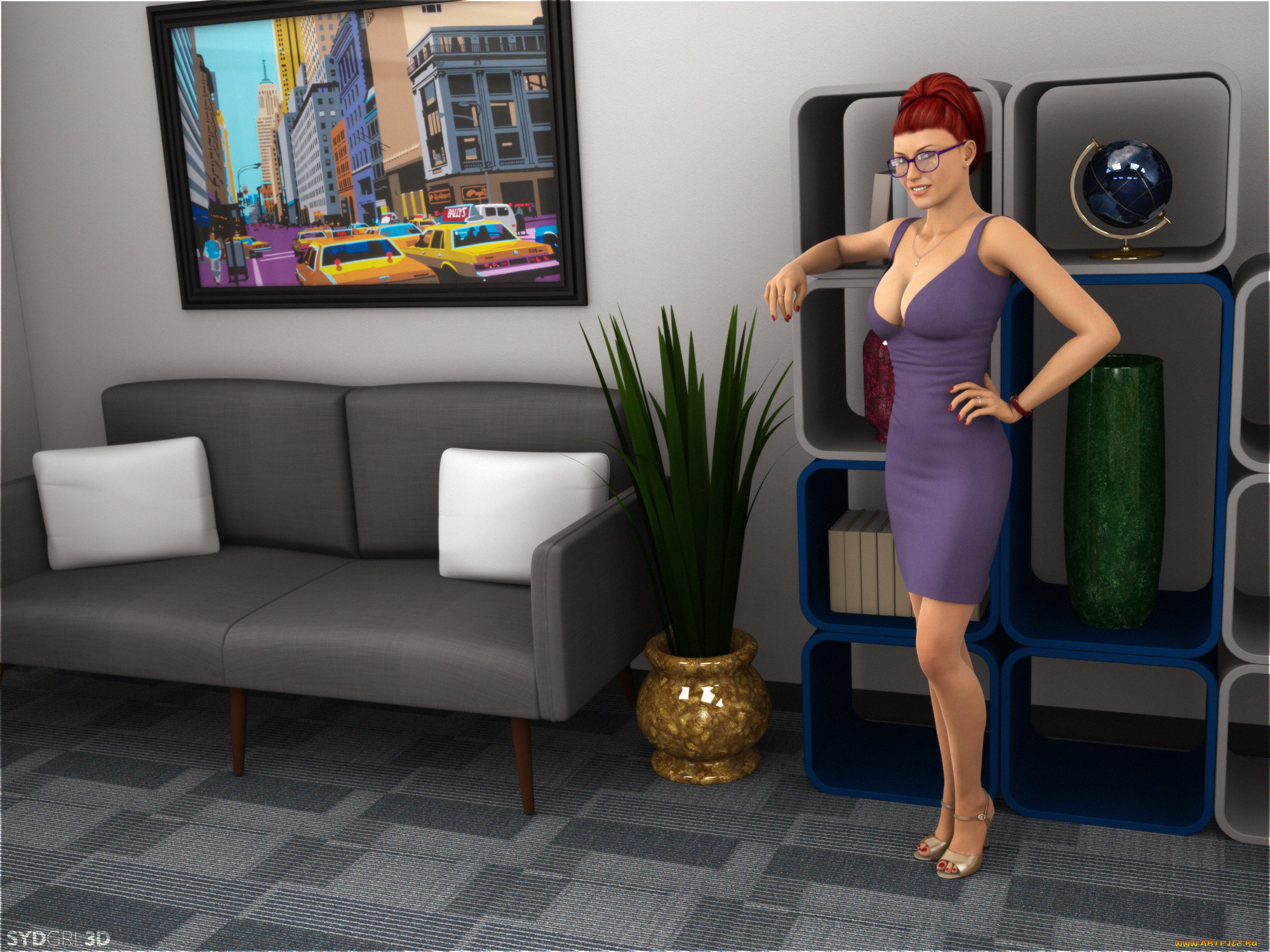 3д, графика, люди, , people, взгляд, фон, девушка