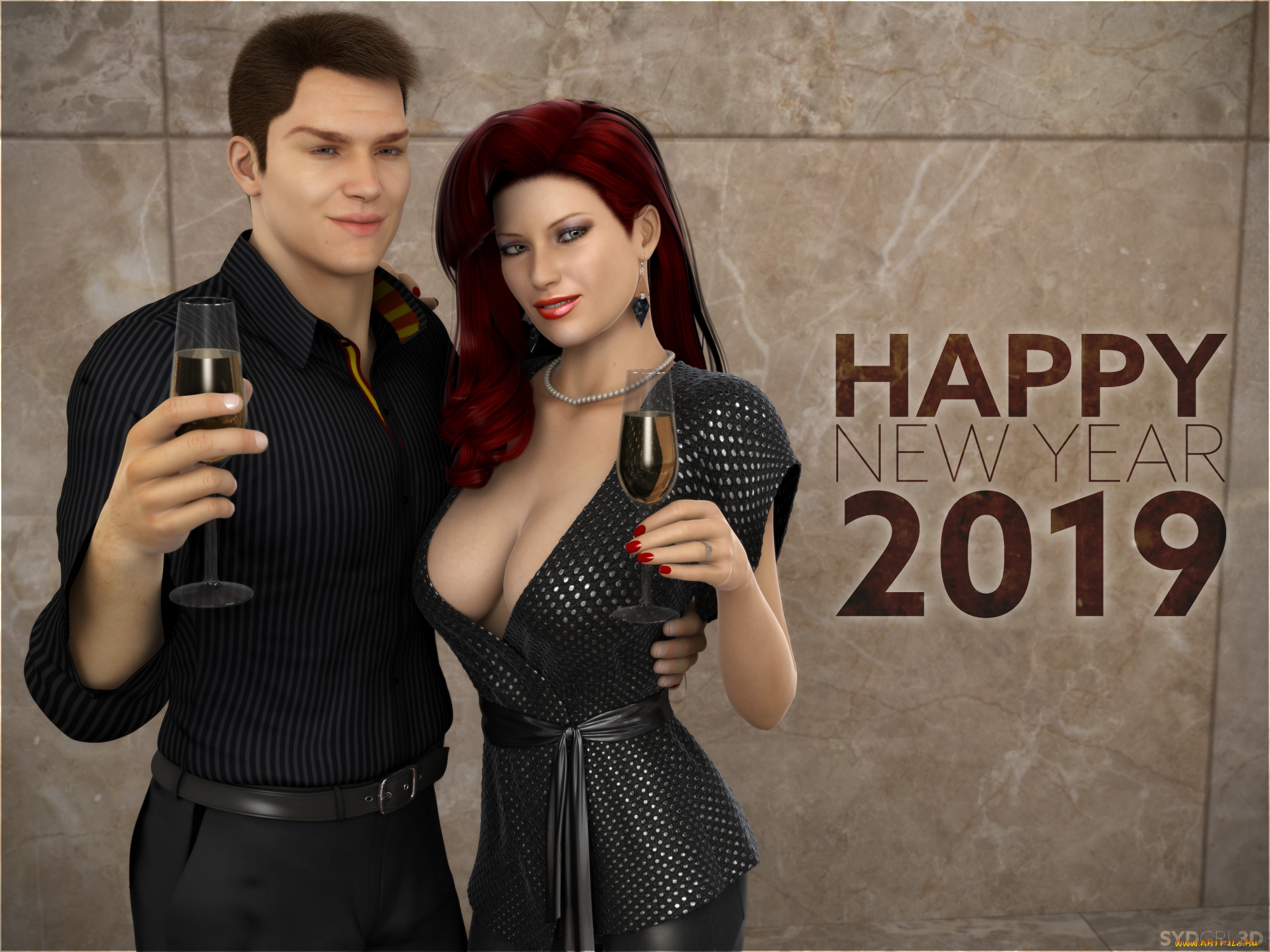 3д, графика, праздники, , holidays, фон, взгляд, девушка