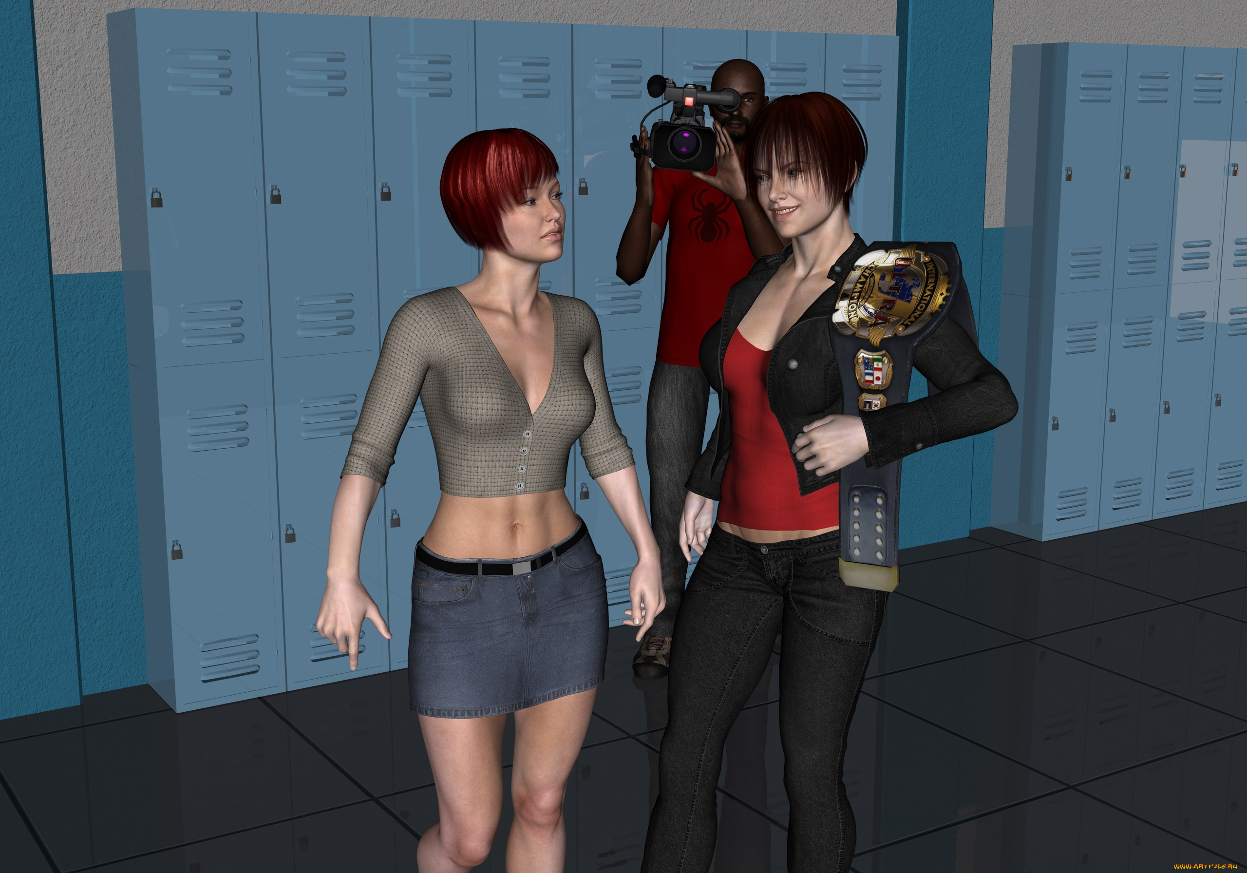 3д, графика, люди, , people, фон, взгляд, девушки