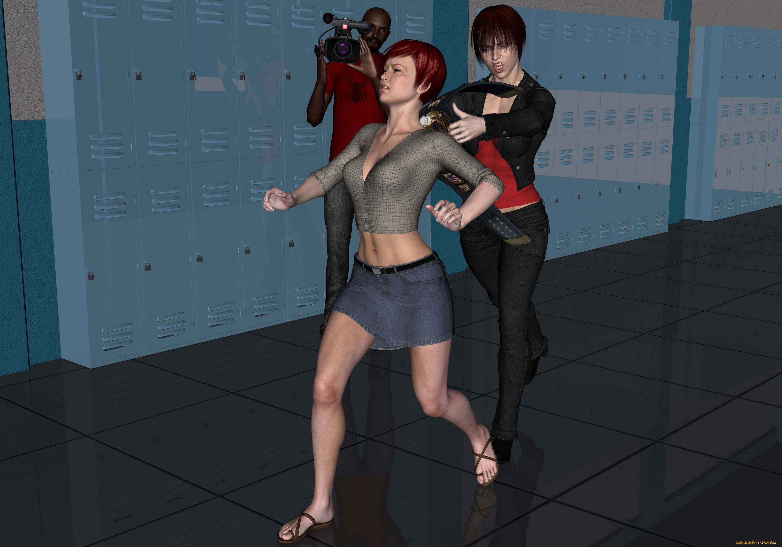 3д, графика, люди, , people, фон, взгляд, девушки