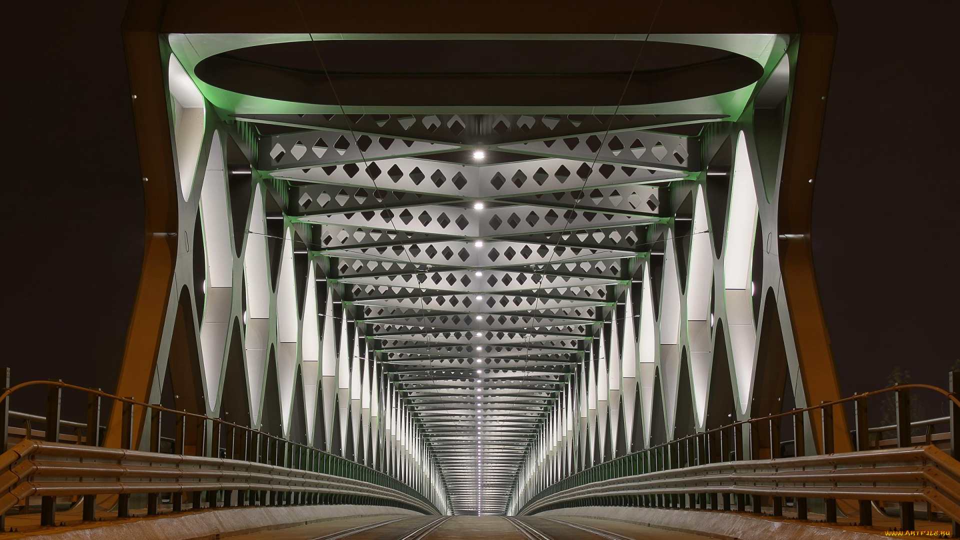 города, братислава, , словакия, архитектура, мост, братислава, ночь, огни, сталь, дорога, симметрия