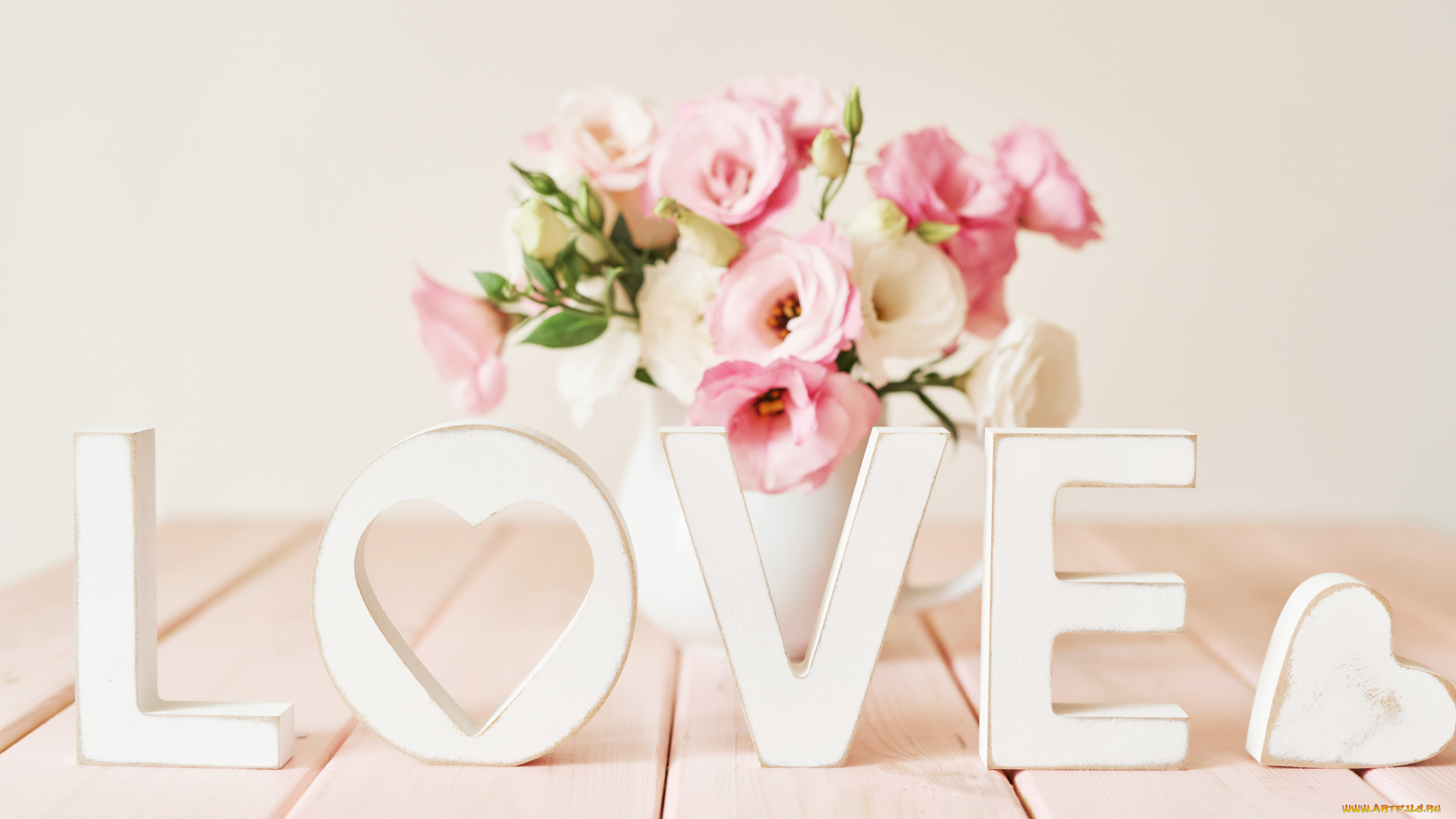 праздничные, день, святого, валентина, , сердечки, , любовь, любовь, цветы, буквы, сердце, love, букет, ваза, heart, эустома, bouguet