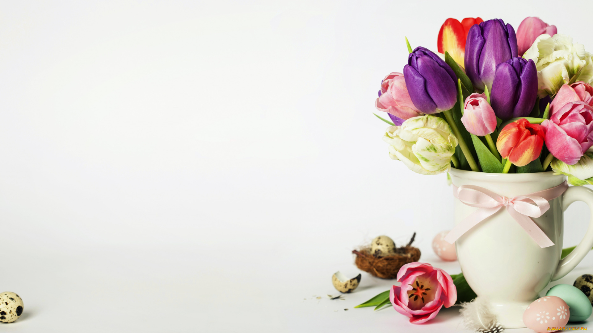 праздничные, пасха, цветы, праздник, весна, ваза, композиция