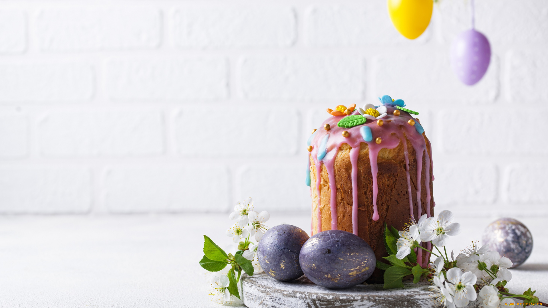 праздничные, пасха, праздник, весна, кулич, яйца